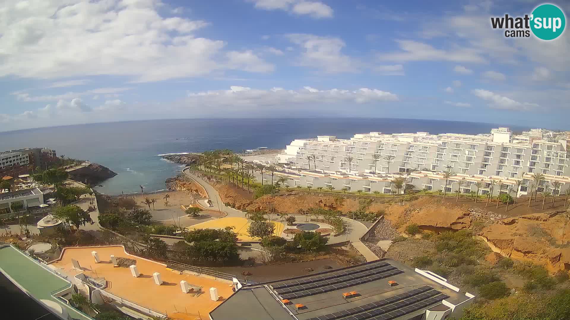 Live webcam Playa de Las Galgas – Playa Paraiso – La Gomera island – Adeje – Tenerife