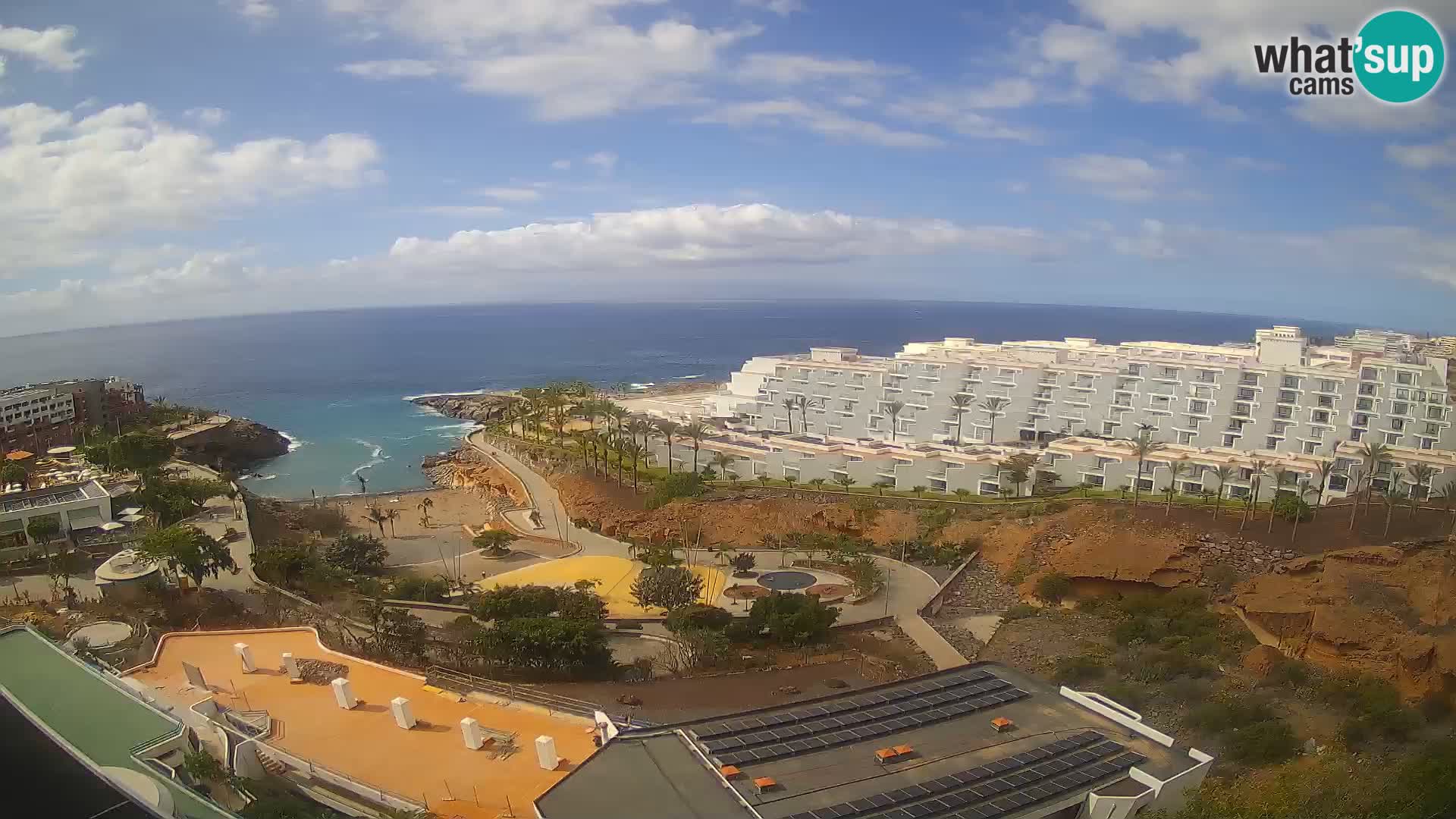 Live webcam Playa de Las Galgas – Playa Paraiso – La Gomera island – Adeje – Tenerife