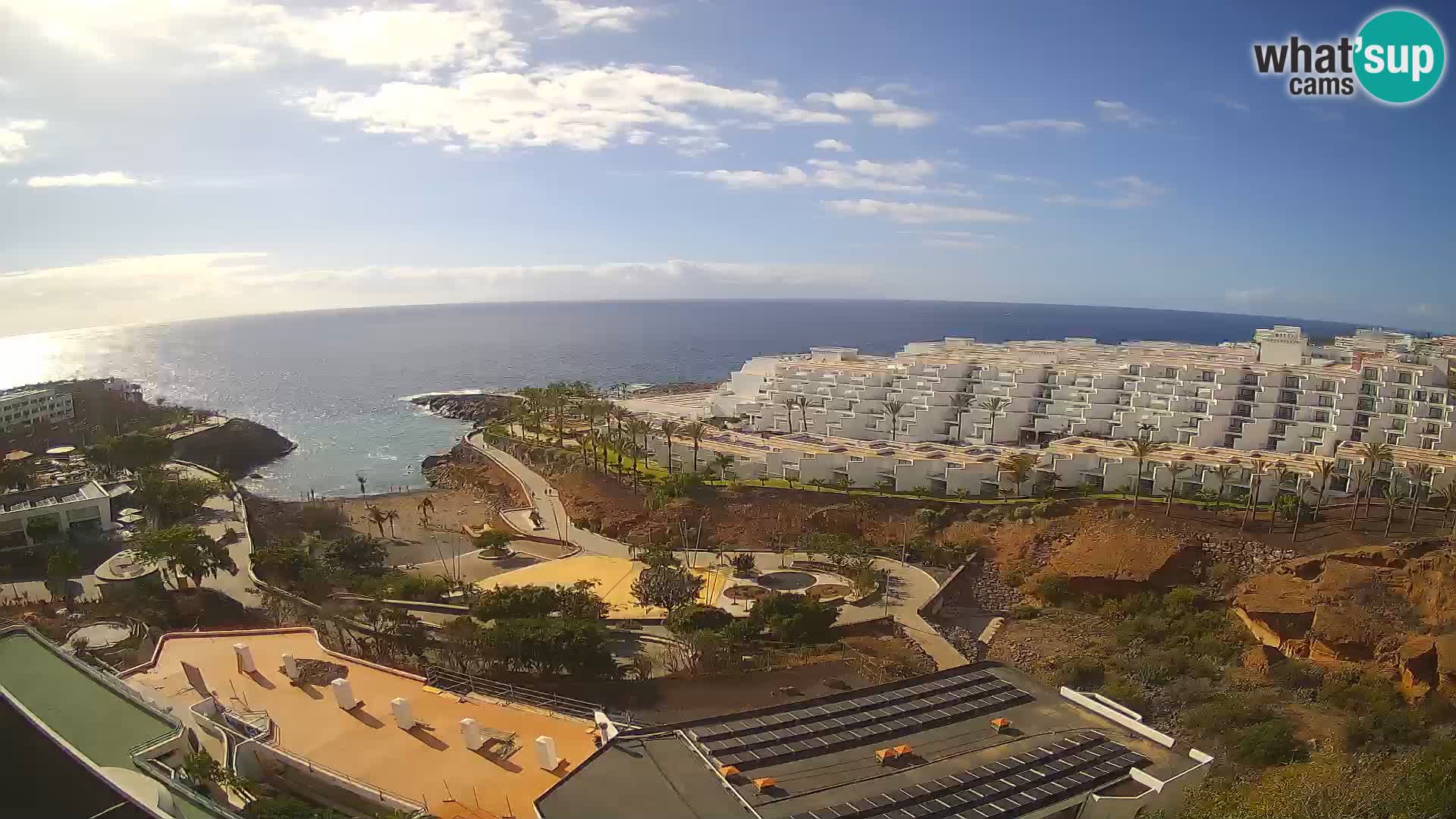 Live webcam Playa de Las Galgas – Playa Paraiso – La Gomera island – Adeje – Tenerife