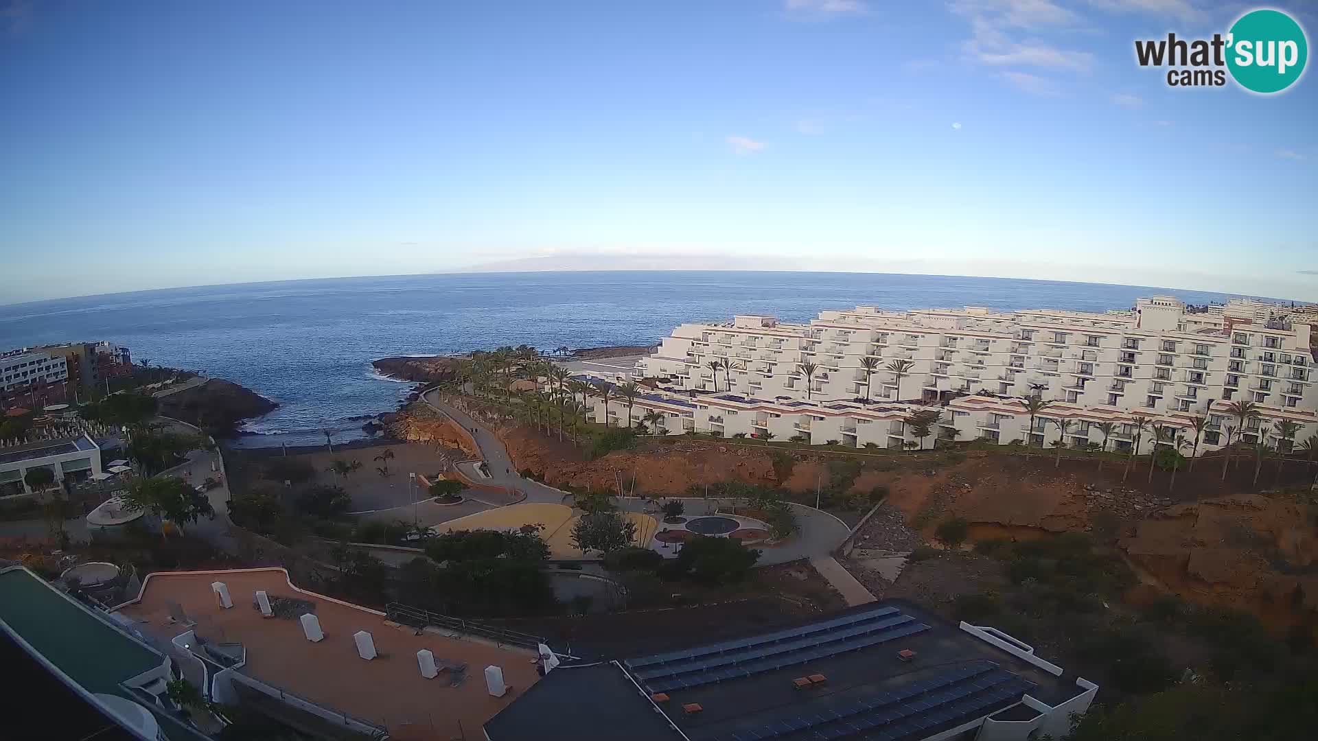 Live webcam Playa de Las Galgas – Playa Paraiso – La Gomera island – Adeje – Tenerife