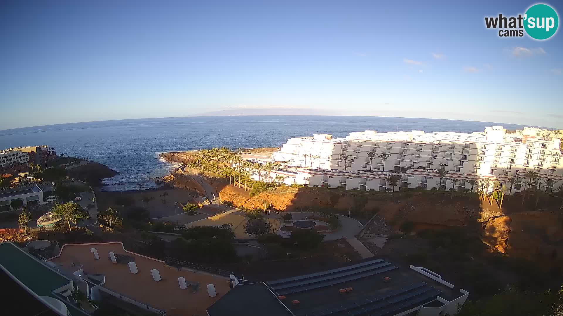Live webcam Playa de Las Galgas – Playa Paraiso – La Gomera island – Adeje – Tenerife