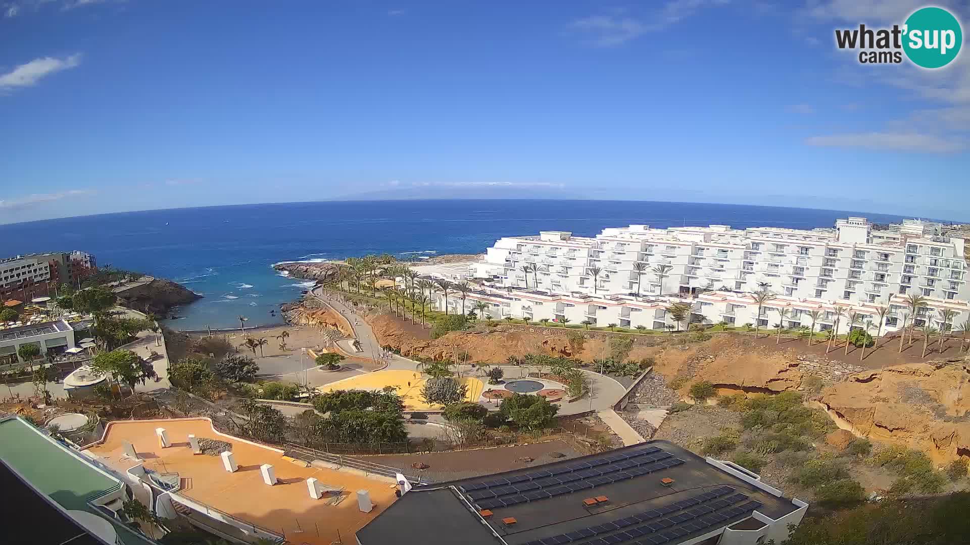 Web kamera uživo Playa de Las Galgas – Playa Paraiso – otok La Gomera – Costa Adeje – Tenerife