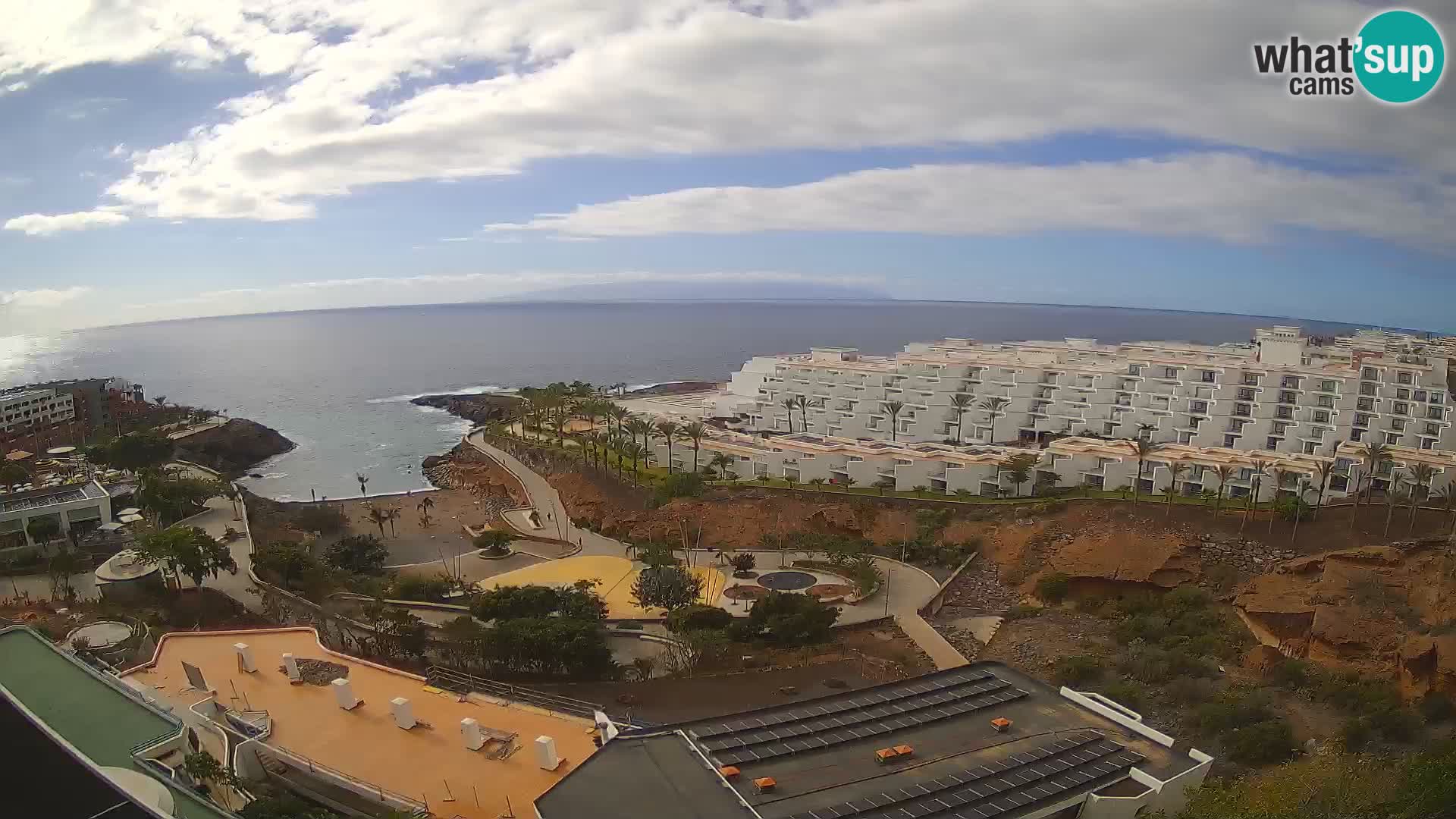 Live webcam Playa de Las Galgas – Playa Paraiso – La Gomera island – Adeje – Tenerife