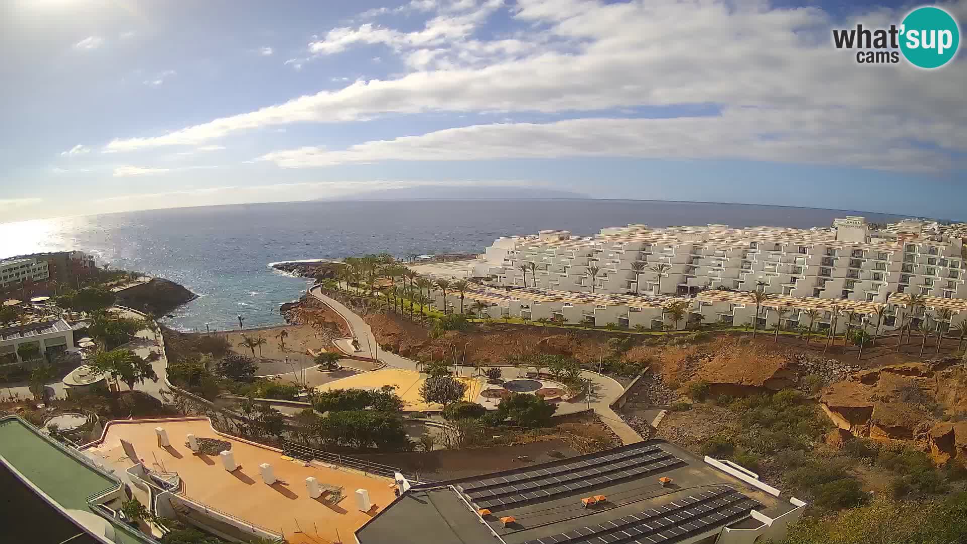 Live webcam Playa de Las Galgas – Playa Paraiso – La Gomera island – Adeje – Tenerife