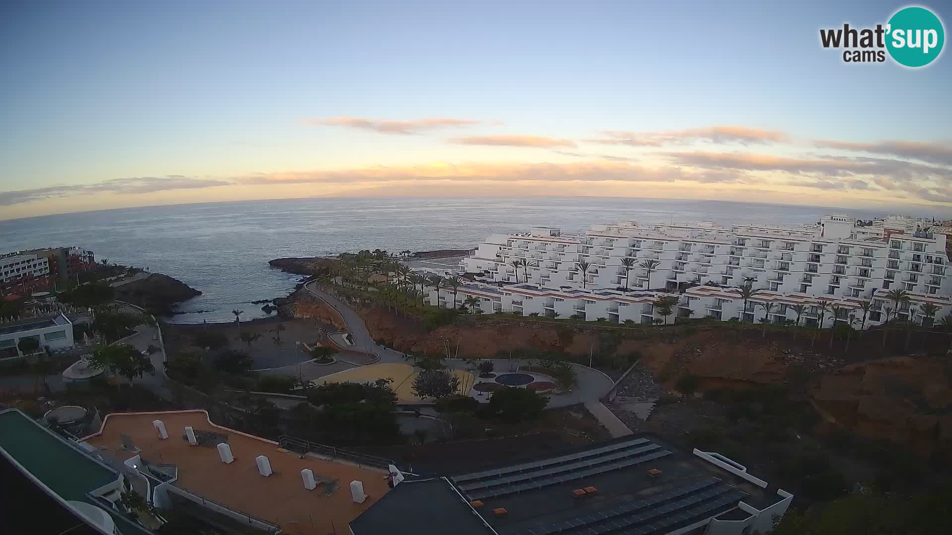 Live webcam Playa de Las Galgas – Playa Paraiso – La Gomera island – Adeje – Tenerife