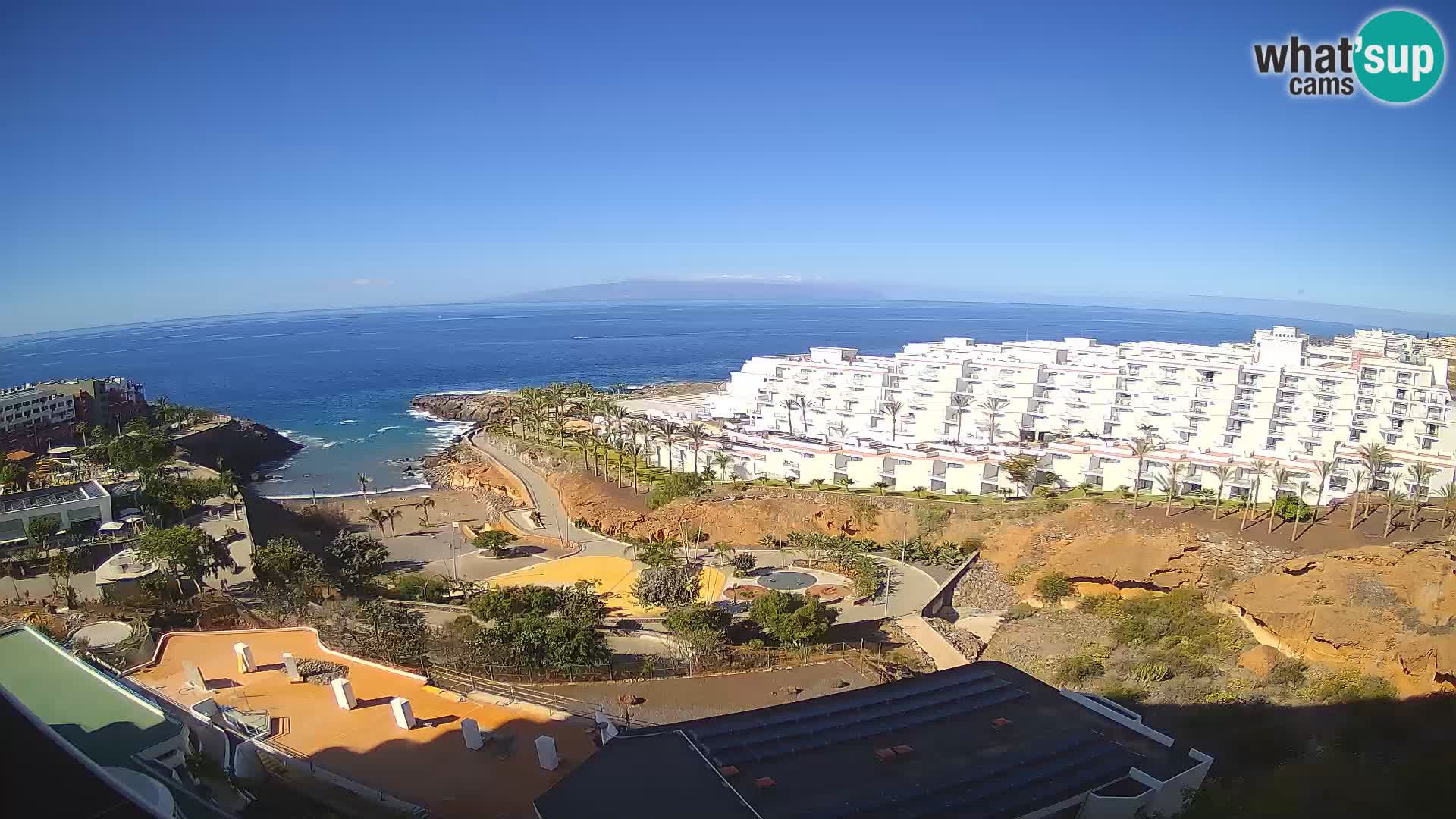 Web kamera uživo Playa de Las Galgas – Playa Paraiso – otok La Gomera – Costa Adeje – Tenerife