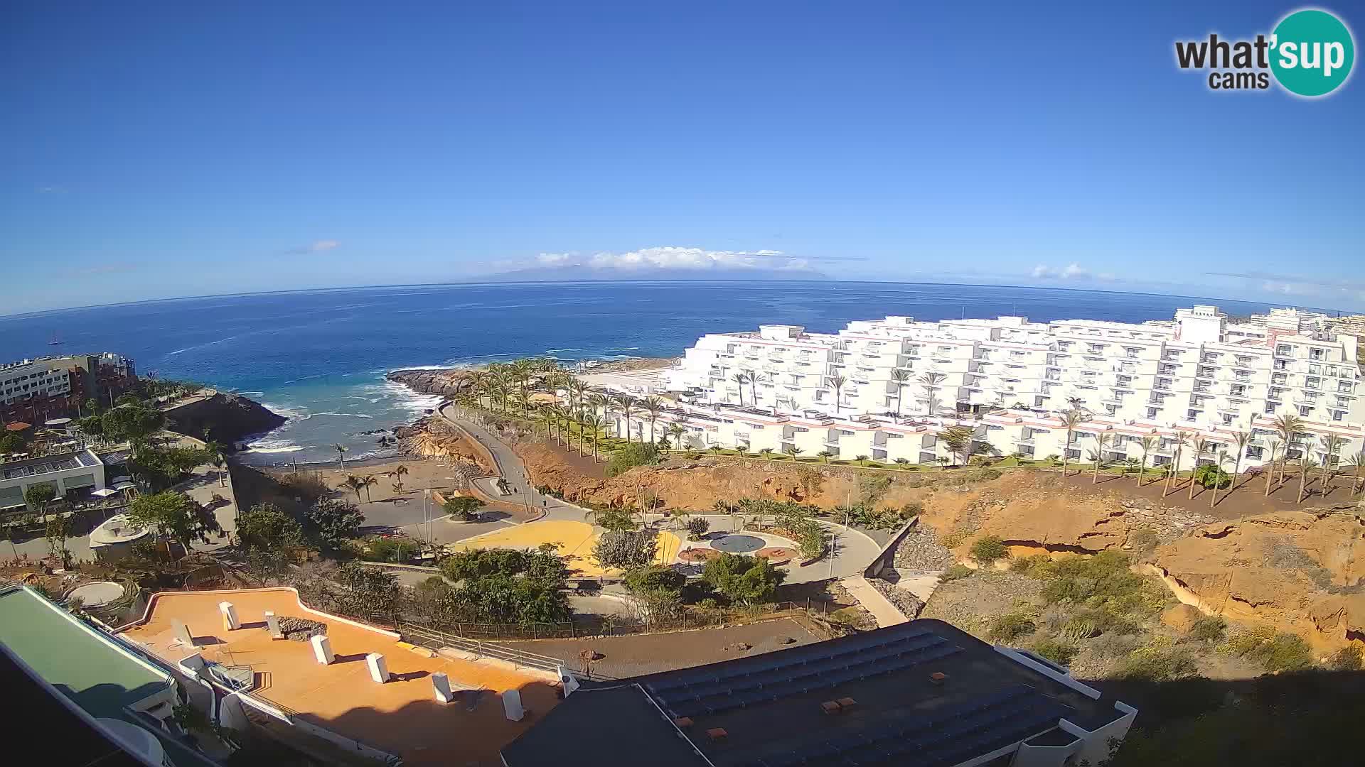 Webcam en vivo Playa de Las Galgas – Playa Paraíso – Isla de La Gomera – Costa Adeje – Tenerife