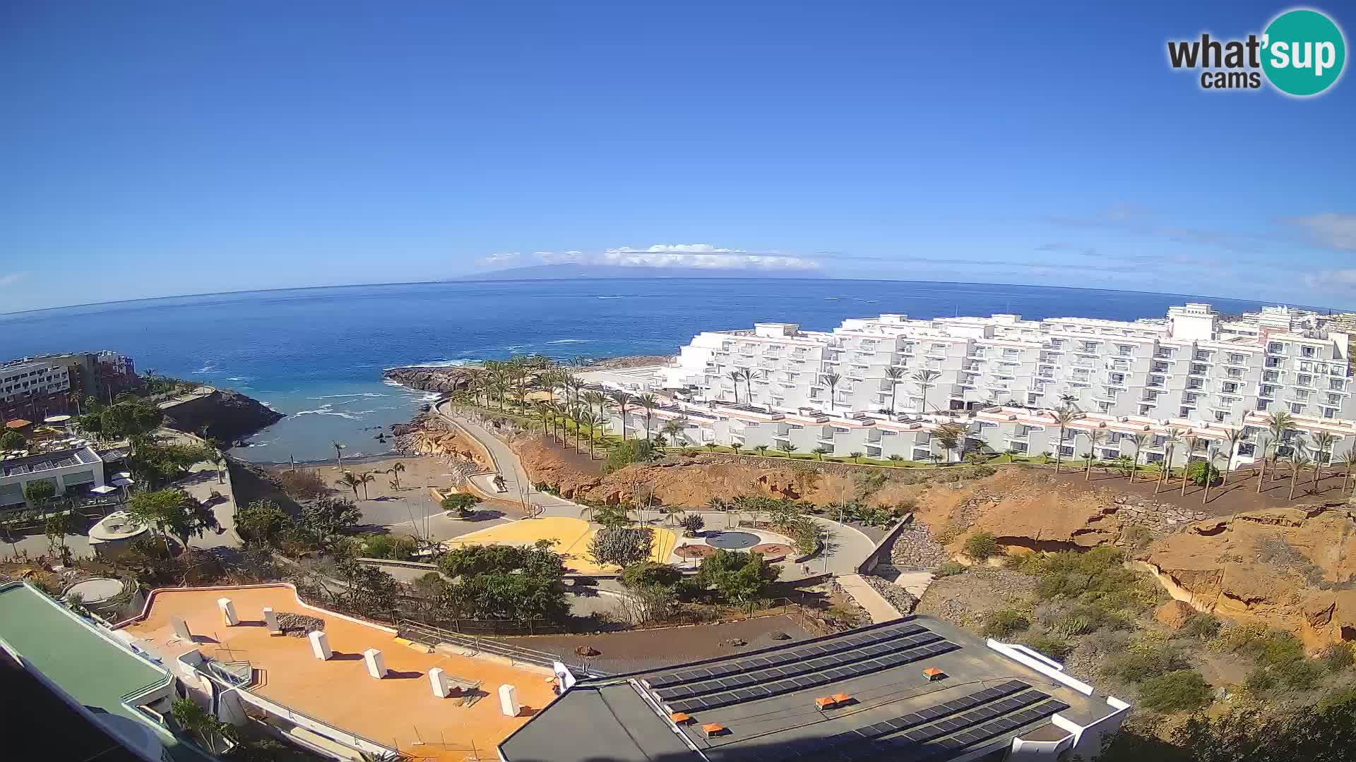 Web kamera uživo Playa de Las Galgas – Playa Paraiso – otok La Gomera – Costa Adeje – Tenerife