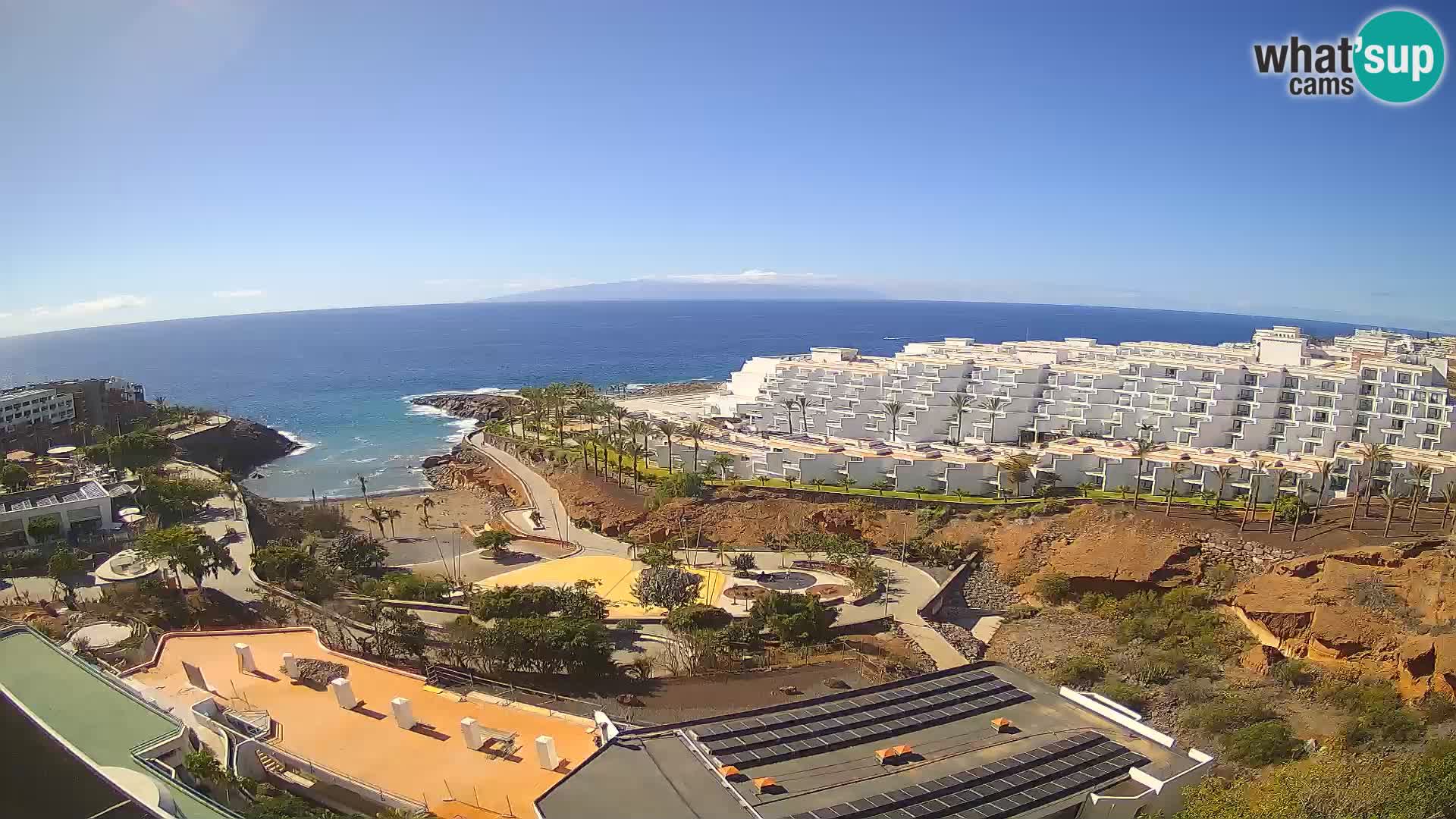 Spletna kamera v živo Las Galgas plaža – Playa Paraiso – otok La Gomera – Costa Adeje – Tenerife