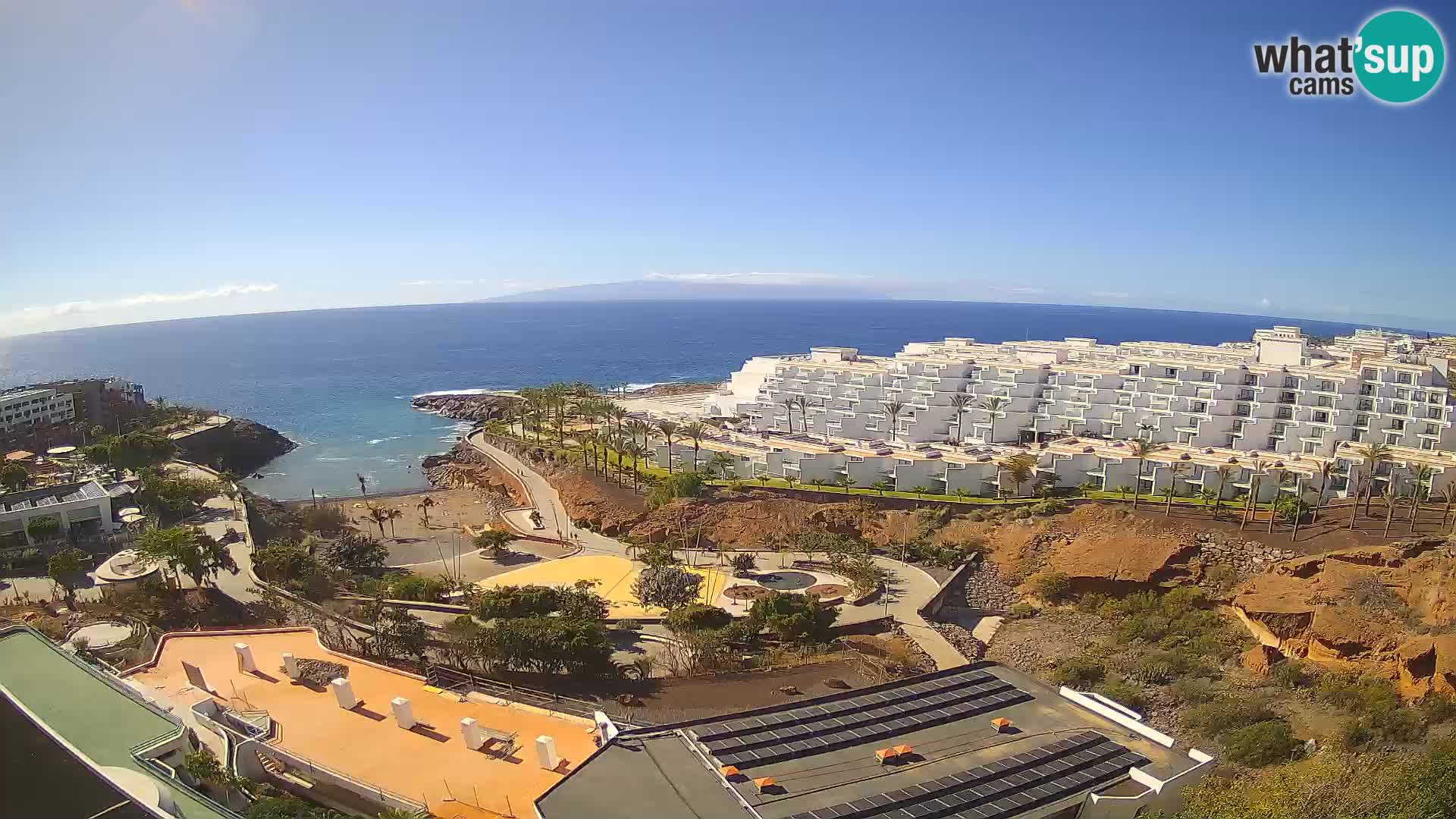 Spletna kamera v živo Las Galgas plaža – Playa Paraiso – otok La Gomera – Costa Adeje – Tenerife
