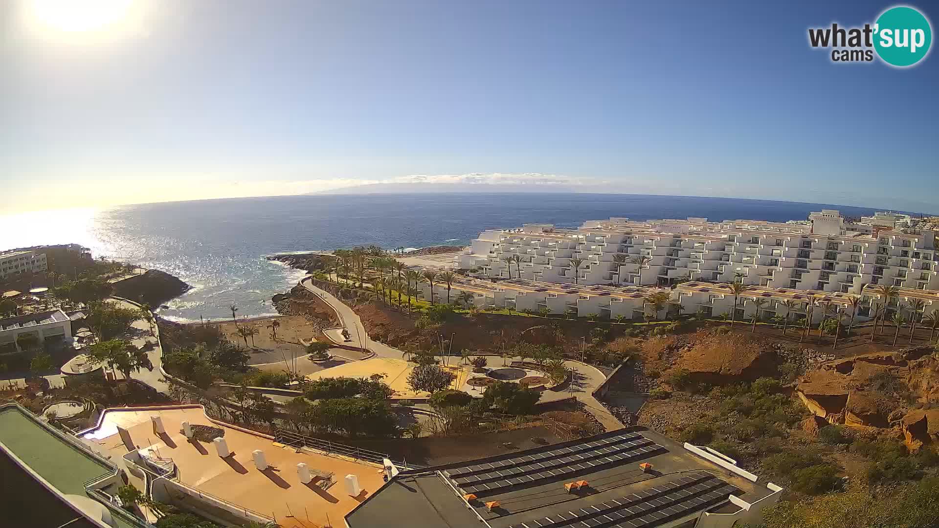 Spletna kamera v živo Las Galgas plaža – Playa Paraiso – otok La Gomera – Costa Adeje – Tenerife