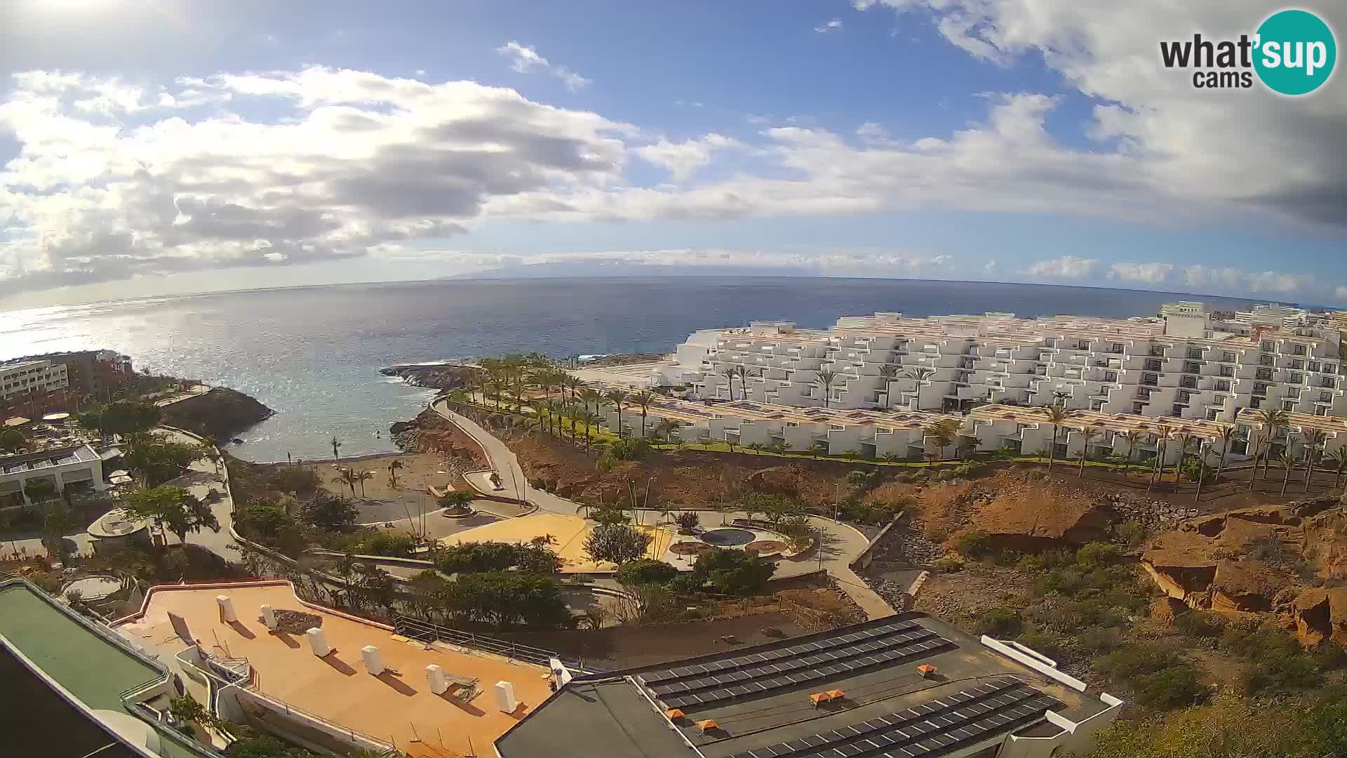 Live webcam Playa de Las Galgas – Playa Paraiso – La Gomera island – Adeje – Tenerife