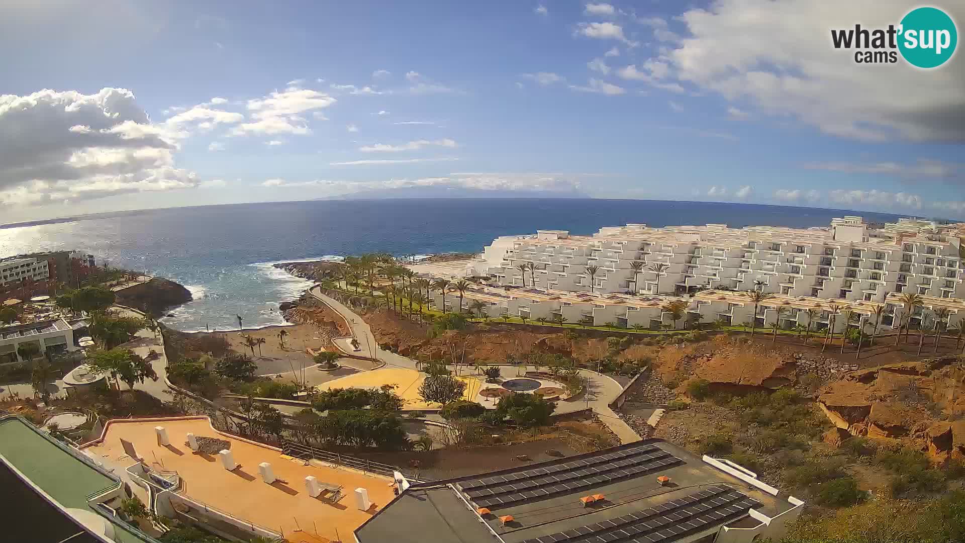 Spletna kamera v živo Las Galgas plaža – Playa Paraiso – otok La Gomera – Costa Adeje – Tenerife