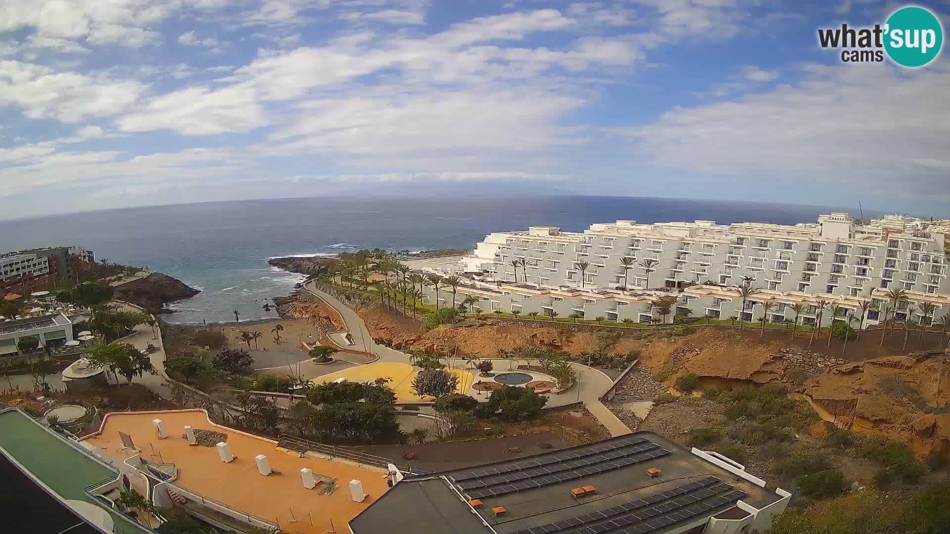 Live webcam Playa de Las Galgas – Playa Paraiso – La Gomera island – Adeje – Tenerife