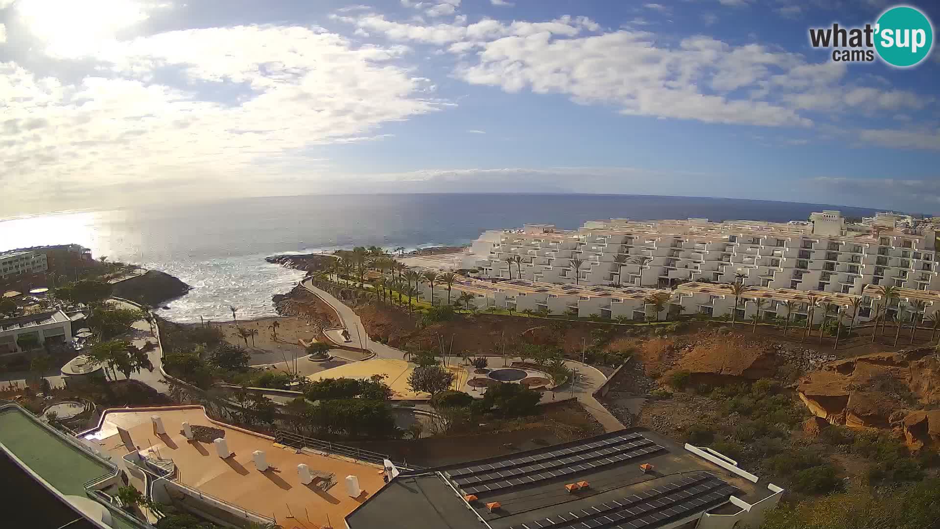 Spletna kamera v živo Las Galgas plaža – Playa Paraiso – otok La Gomera – Costa Adeje – Tenerife