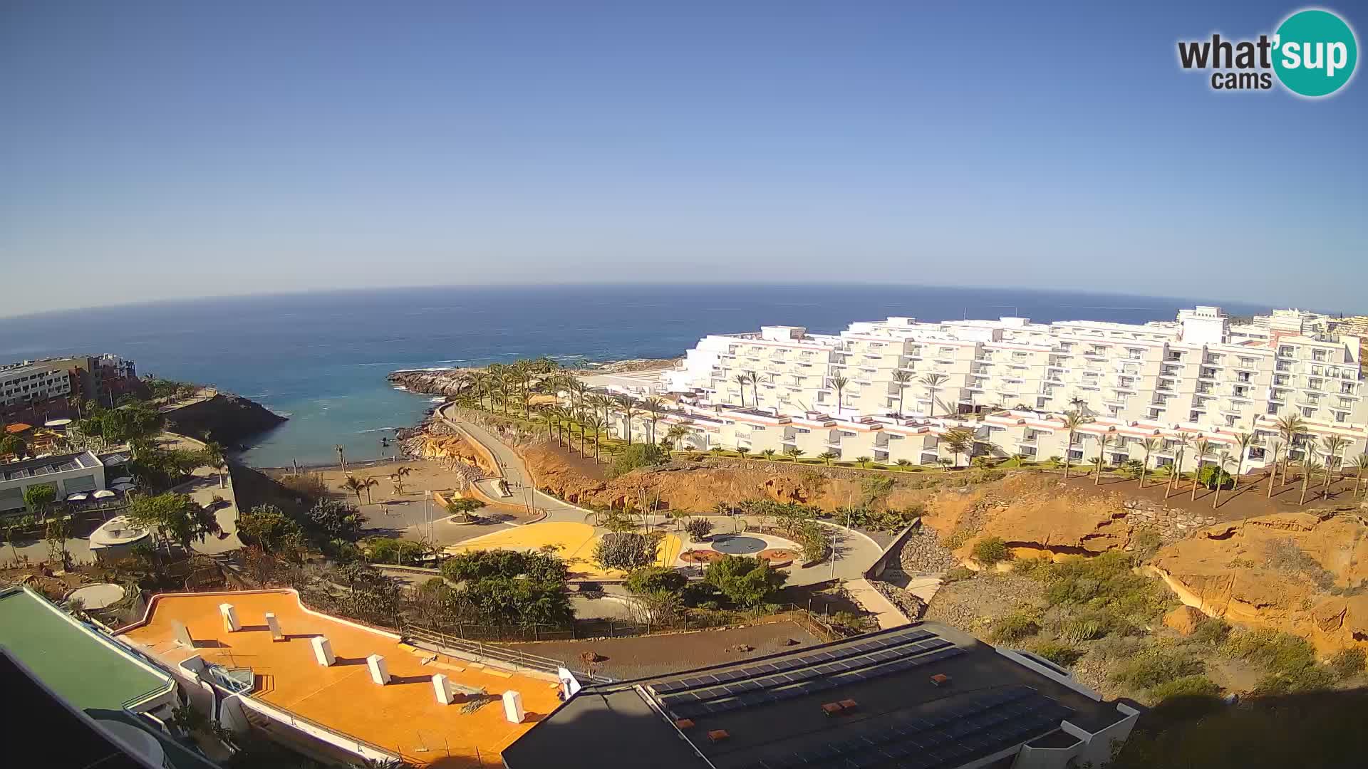 Live webcam Playa de Las Galgas – Playa Paraiso – La Gomera island – Adeje – Tenerife