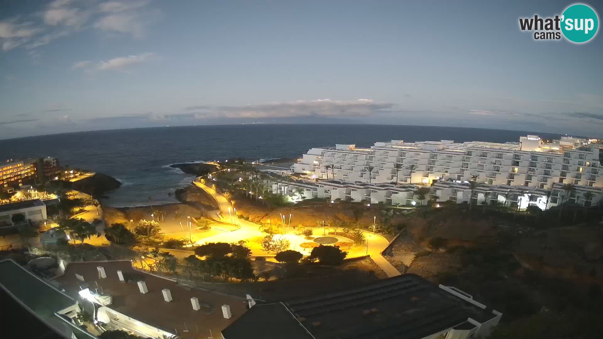 Spletna kamera v živo Las Galgas plaža – Playa Paraiso – otok La Gomera – Costa Adeje – Tenerife