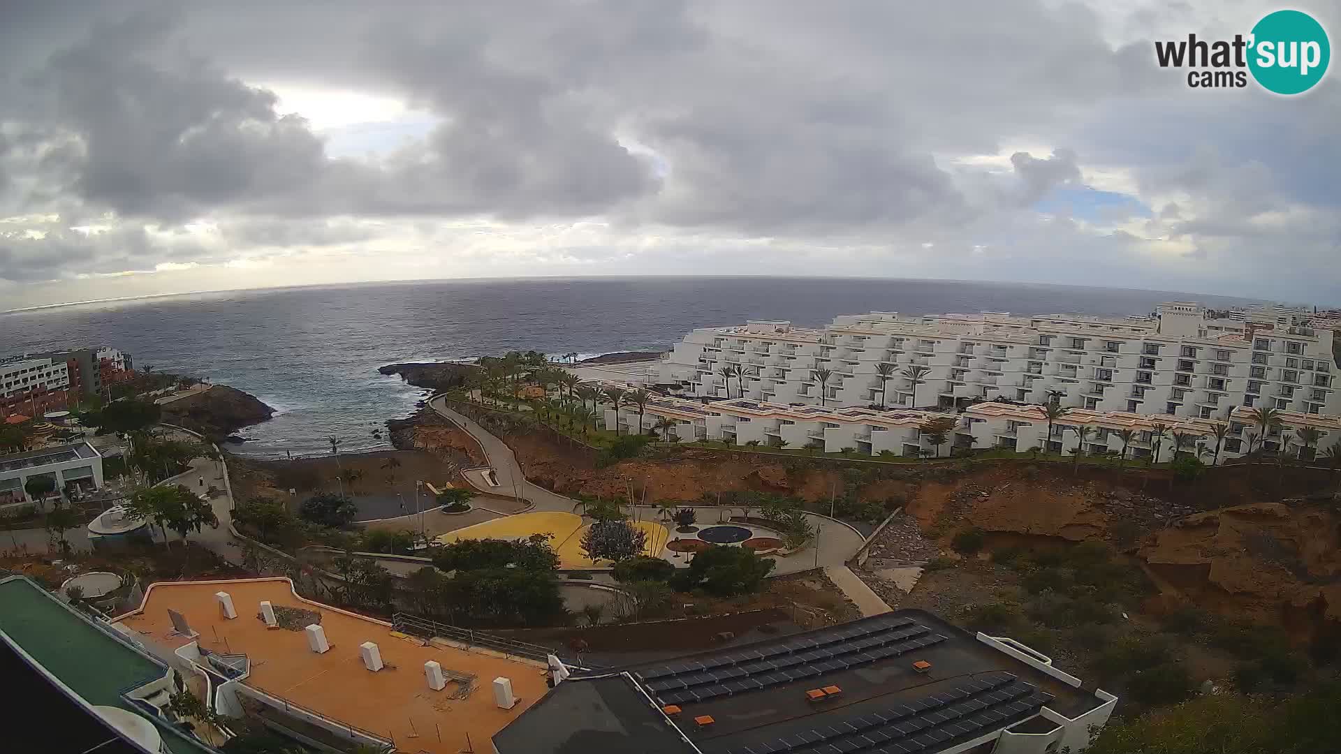 Live webcam Playa de Las Galgas – Playa Paraiso – La Gomera island – Adeje – Tenerife