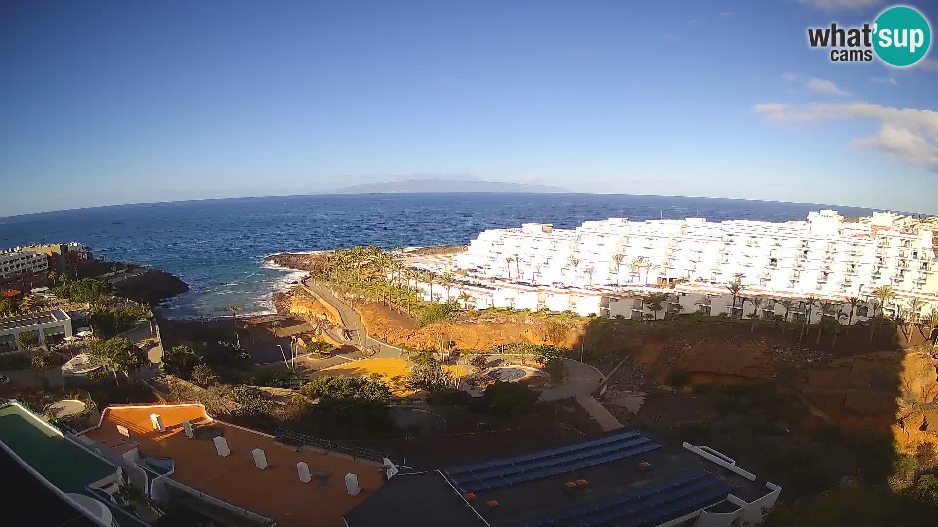 Web kamera uživo Playa de Las Galgas – Playa Paraiso – otok La Gomera – Costa Adeje – Tenerife