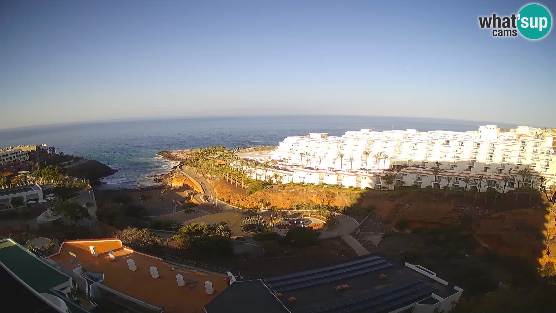 Live webcam Playa de Las Galgas – Playa Paraiso – La Gomera island – Adeje – Tenerife