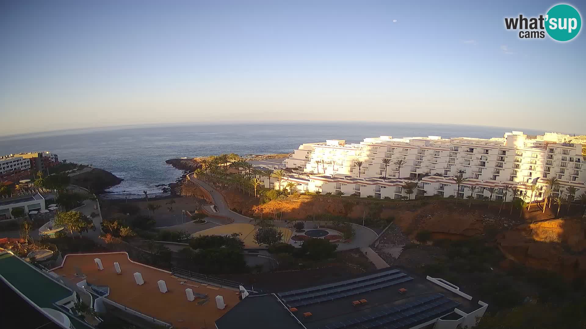 Spletna kamera v živo Las Galgas plaža – Playa Paraiso – otok La Gomera – Costa Adeje – Tenerife