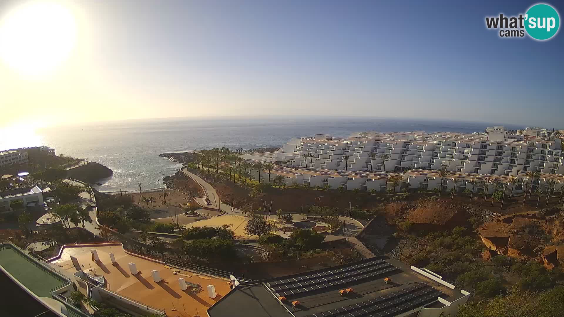 Live webcam Playa de Las Galgas – Playa Paraiso – La Gomera island – Adeje – Tenerife