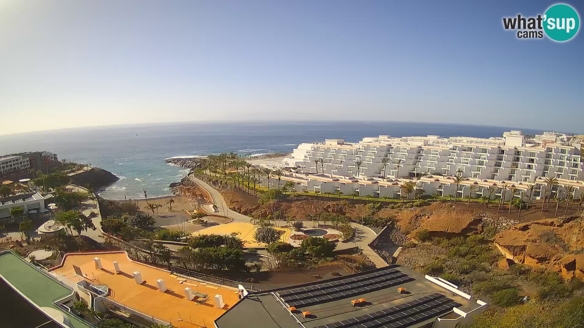 Live webcam Playa de Las Galgas – Playa Paraiso – La Gomera island – Adeje – Tenerife