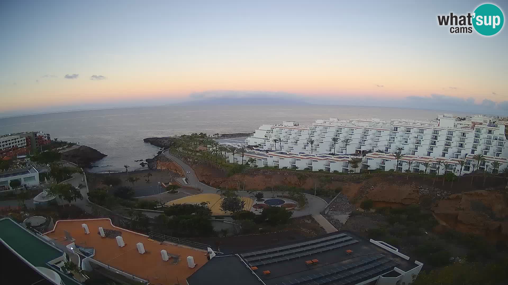 Live webcam Playa de Las Galgas – Playa Paraiso – La Gomera island – Adeje – Tenerife