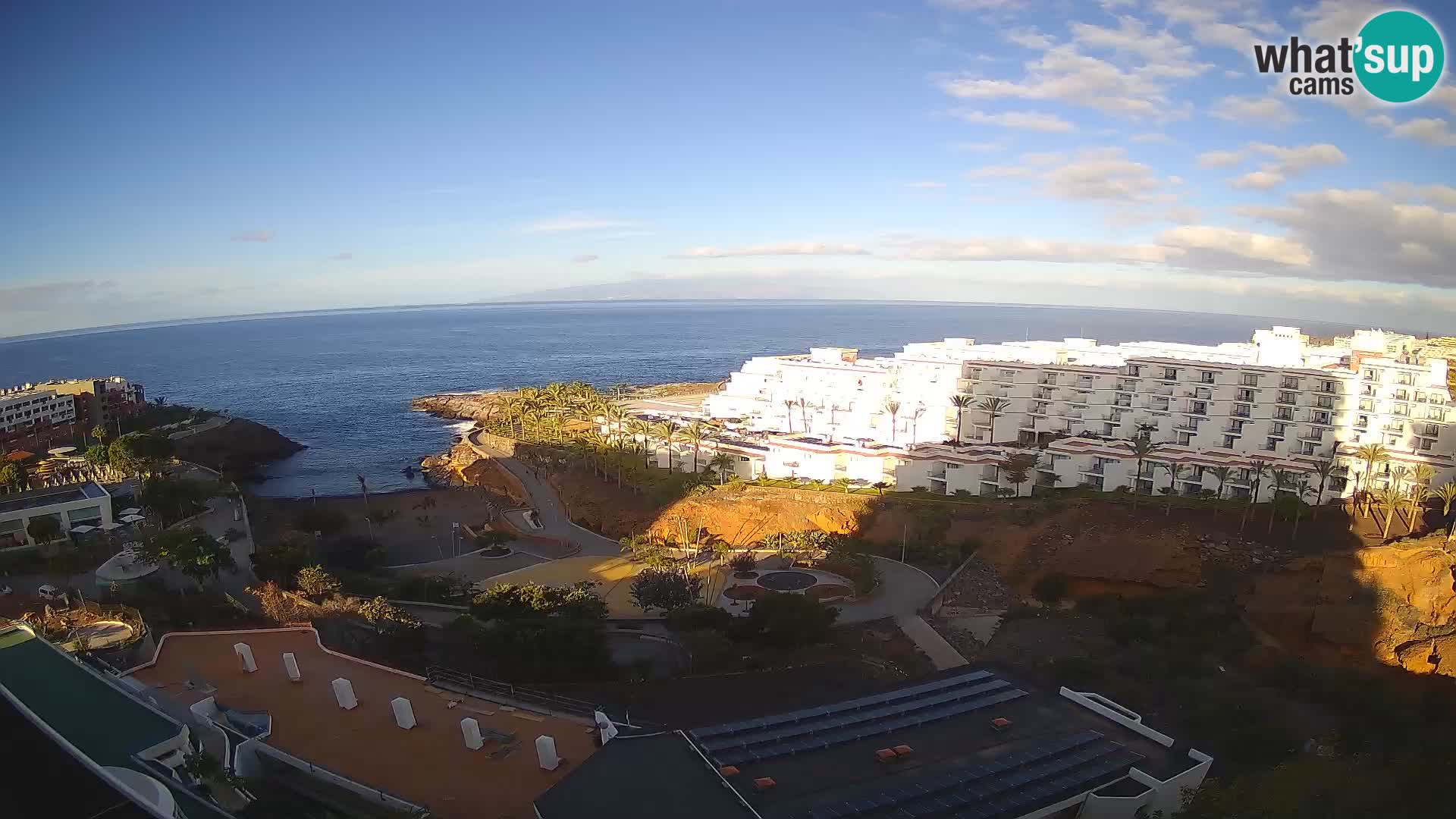 Live webcam Playa de Las Galgas – Playa Paraiso – La Gomera island – Adeje – Tenerife