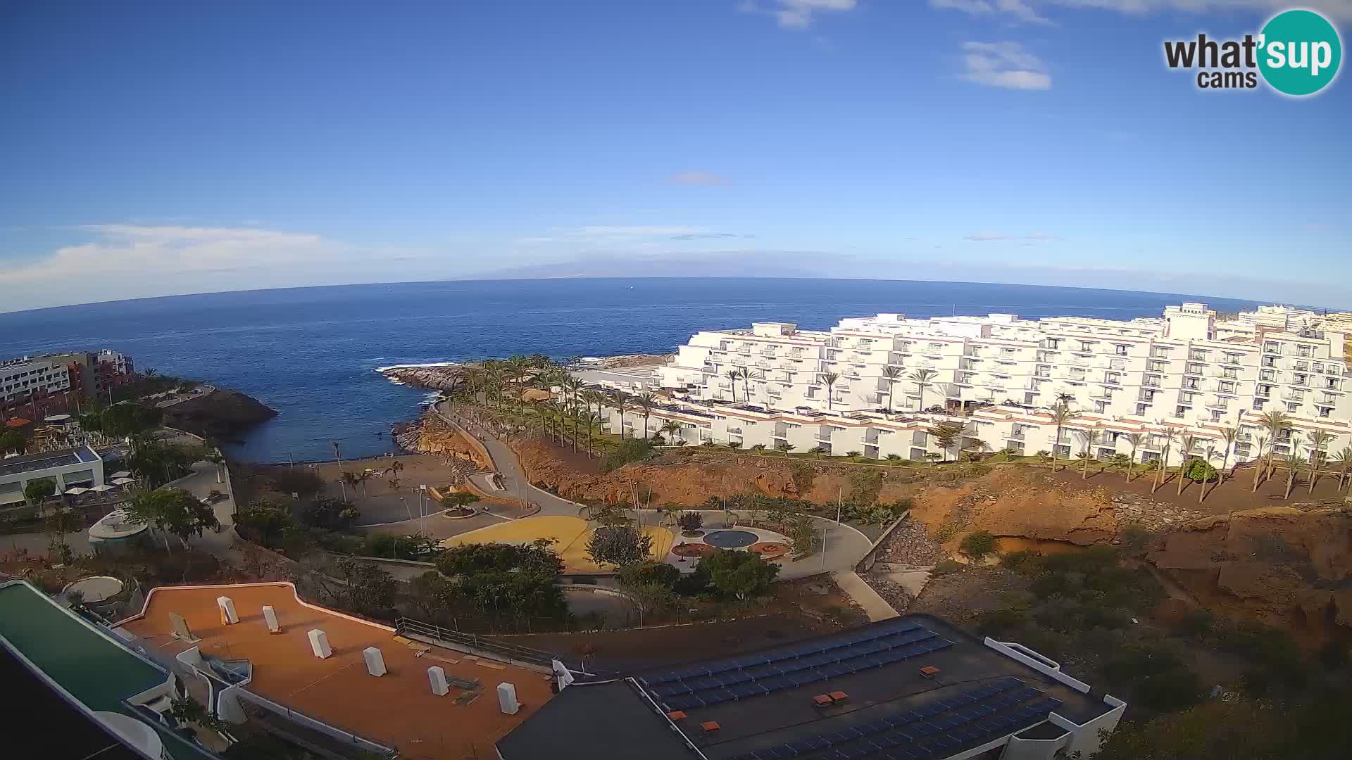 Live webcam Playa de Las Galgas – Playa Paraiso – La Gomera island – Adeje – Tenerife