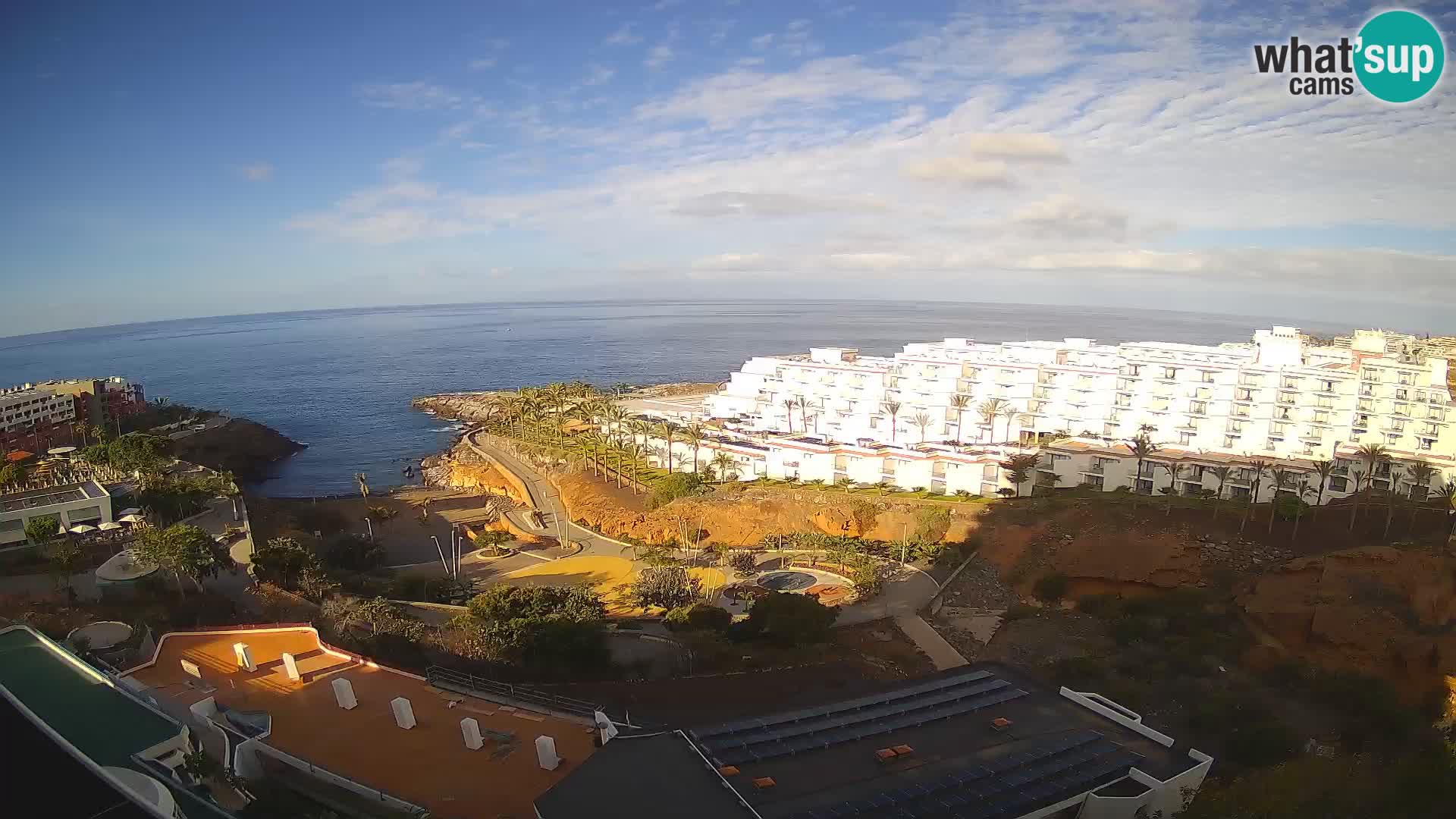 Spletna kamera v živo Las Galgas plaža – Playa Paraiso – otok La Gomera – Costa Adeje – Tenerife