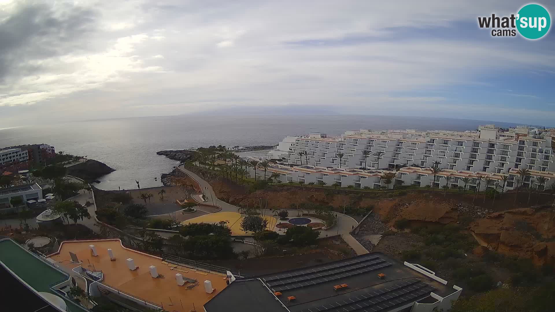 Spletna kamera v živo Las Galgas plaža – Playa Paraiso – otok La Gomera – Costa Adeje – Tenerife