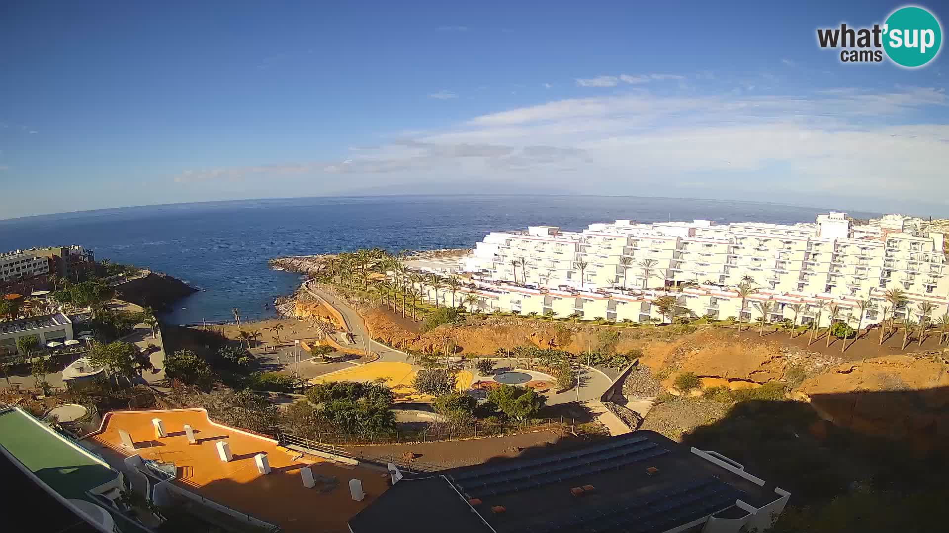 Live webcam Playa de Las Galgas – Playa Paraiso – La Gomera island – Adeje – Tenerife