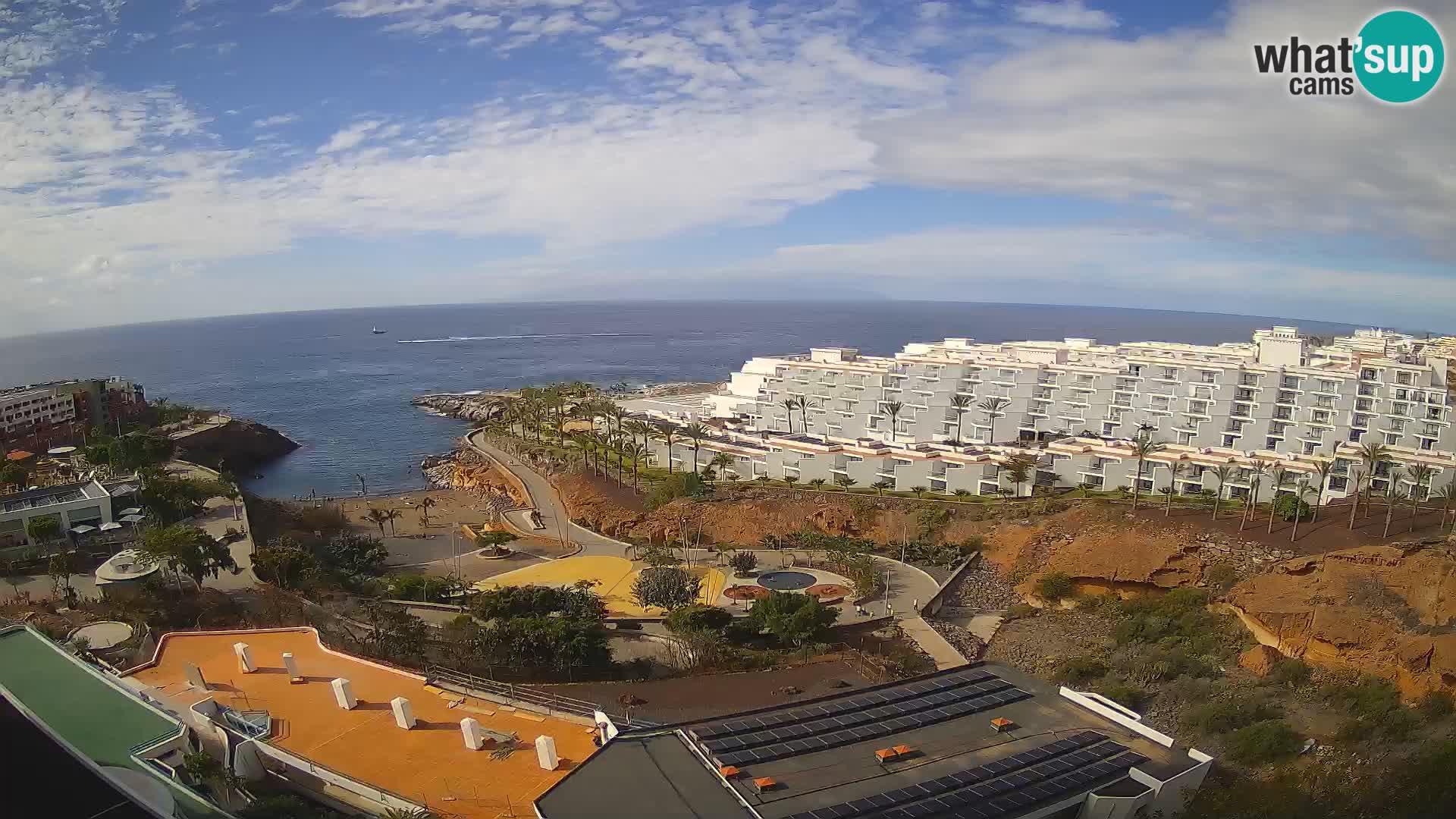 Live webcam Playa de Las Galgas – Playa Paraiso – La Gomera island – Adeje – Tenerife