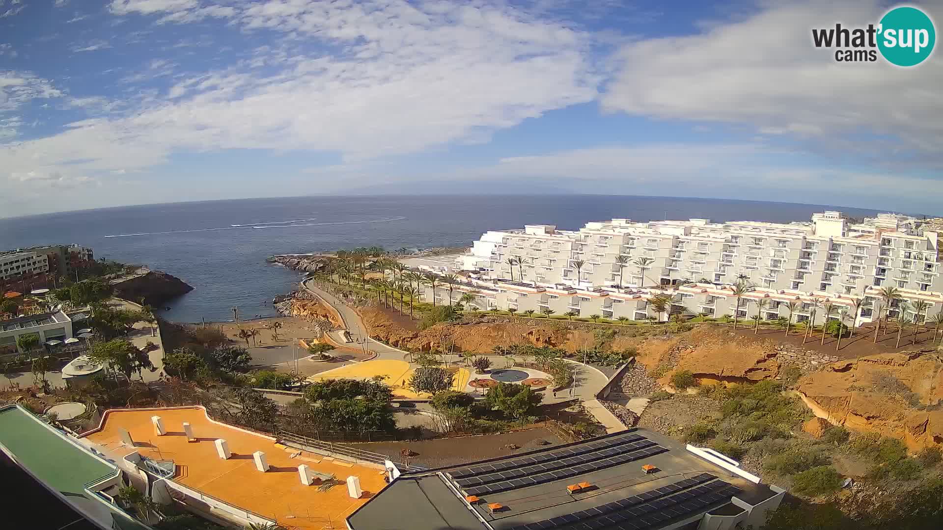 Live webcam Playa de Las Galgas – Playa Paraiso – La Gomera island – Adeje – Tenerife