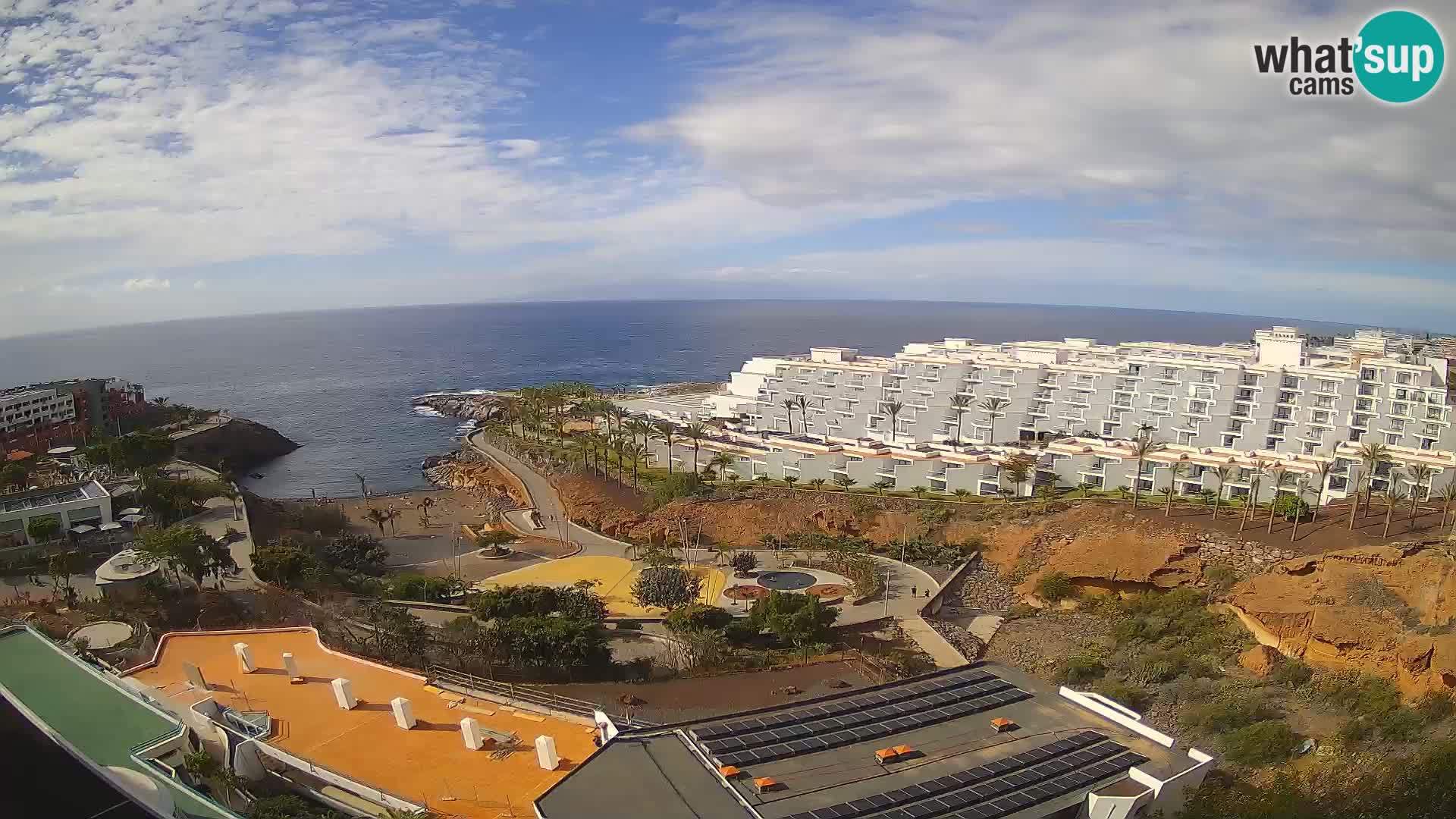 Spletna kamera v živo Las Galgas plaža – Playa Paraiso – otok La Gomera – Costa Adeje – Tenerife