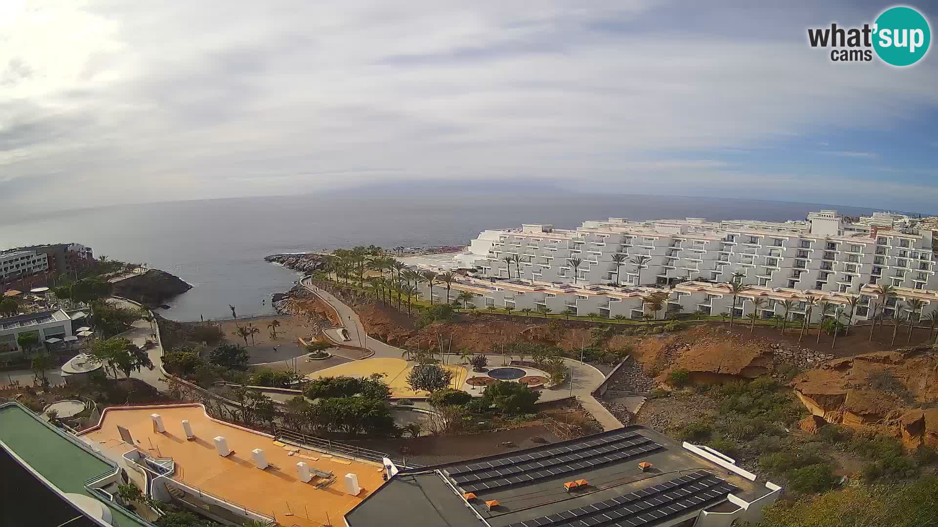 Spletna kamera v živo Las Galgas plaža – Playa Paraiso – otok La Gomera – Costa Adeje – Tenerife