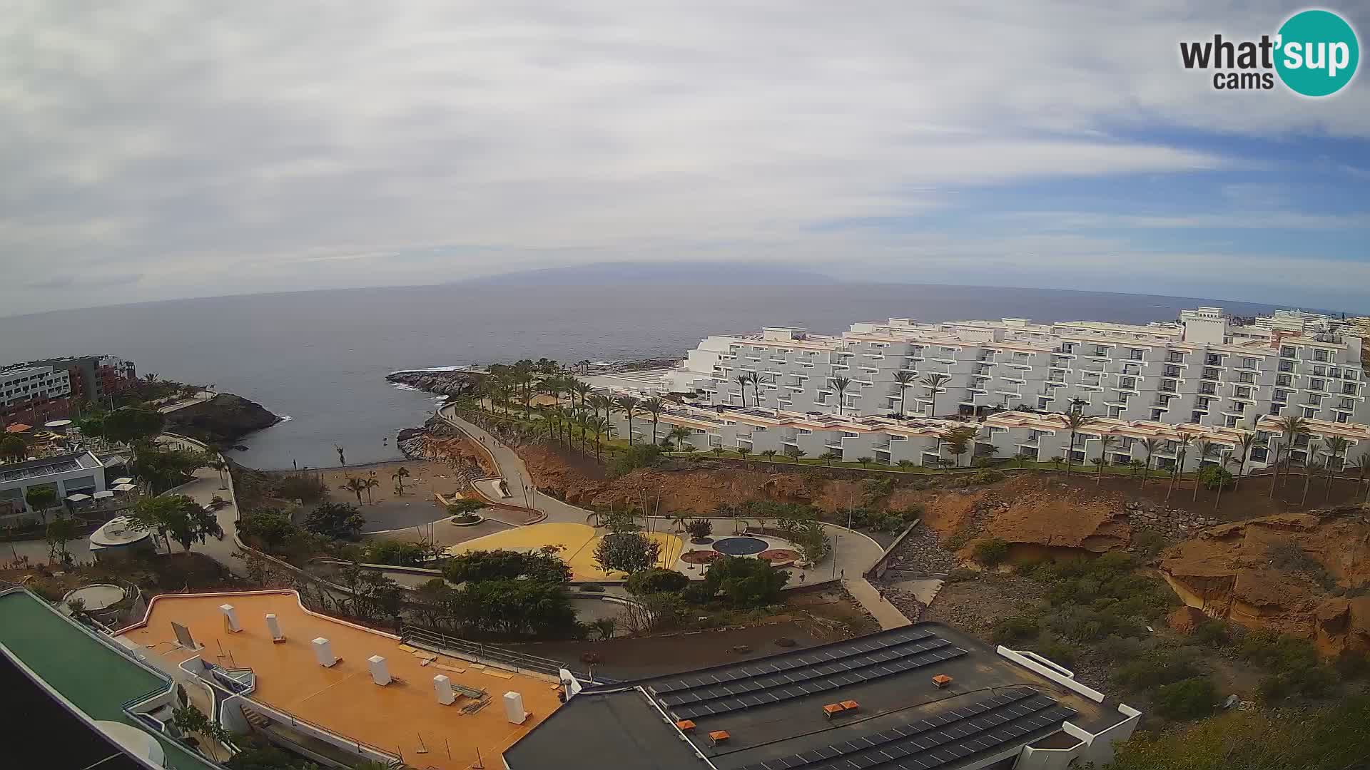Live webcam Playa de Las Galgas – Playa Paraiso – La Gomera island – Adeje – Tenerife