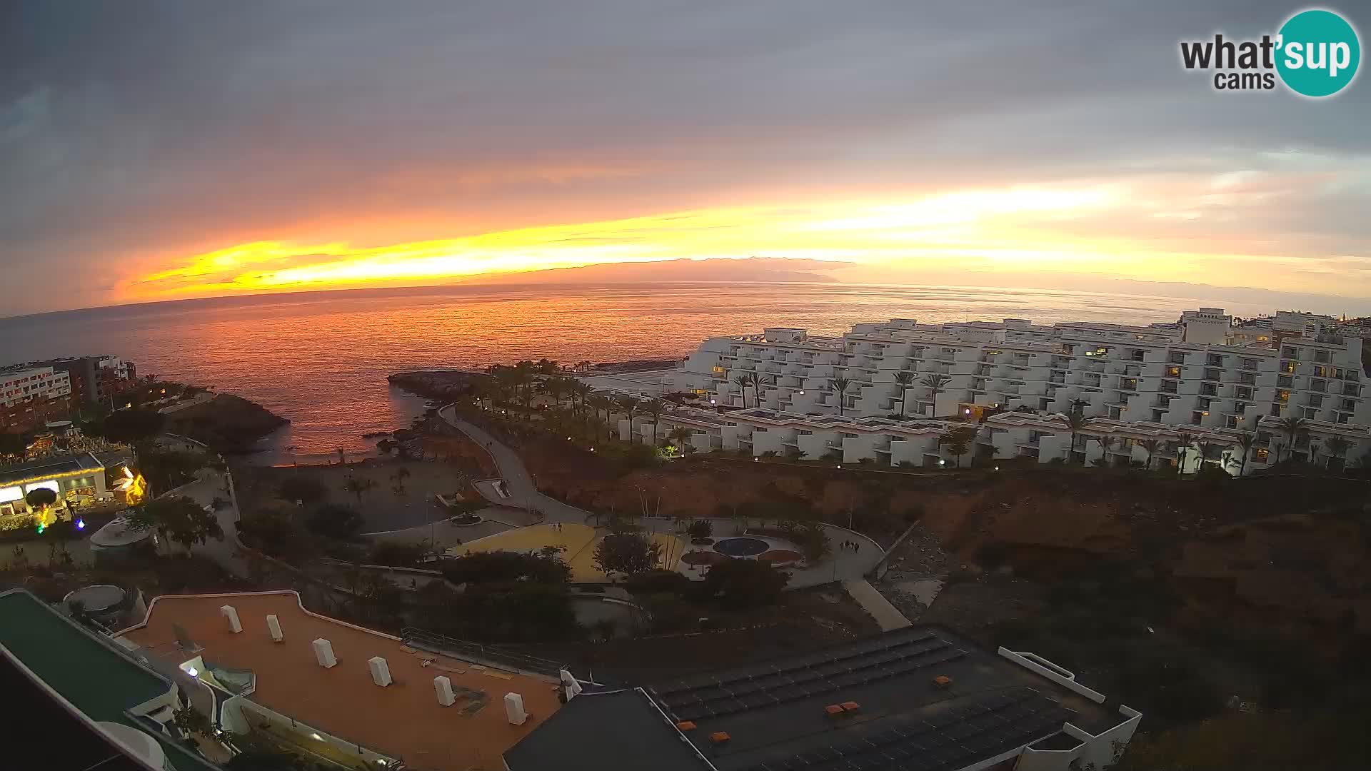 Live webcam Playa de Las Galgas – Playa Paraiso – La Gomera island – Adeje – Tenerife