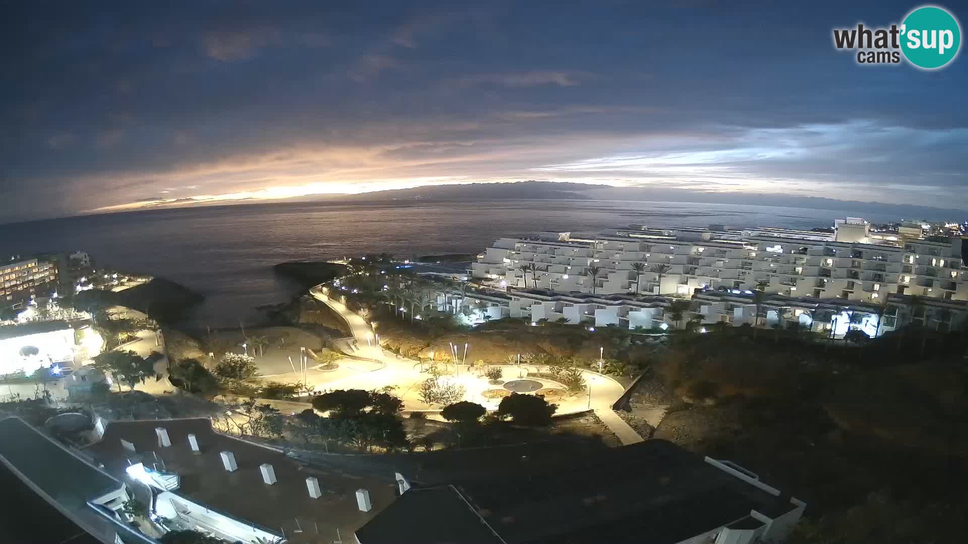 Live webcam Playa de Las Galgas – Playa Paraiso – La Gomera island – Adeje – Tenerife