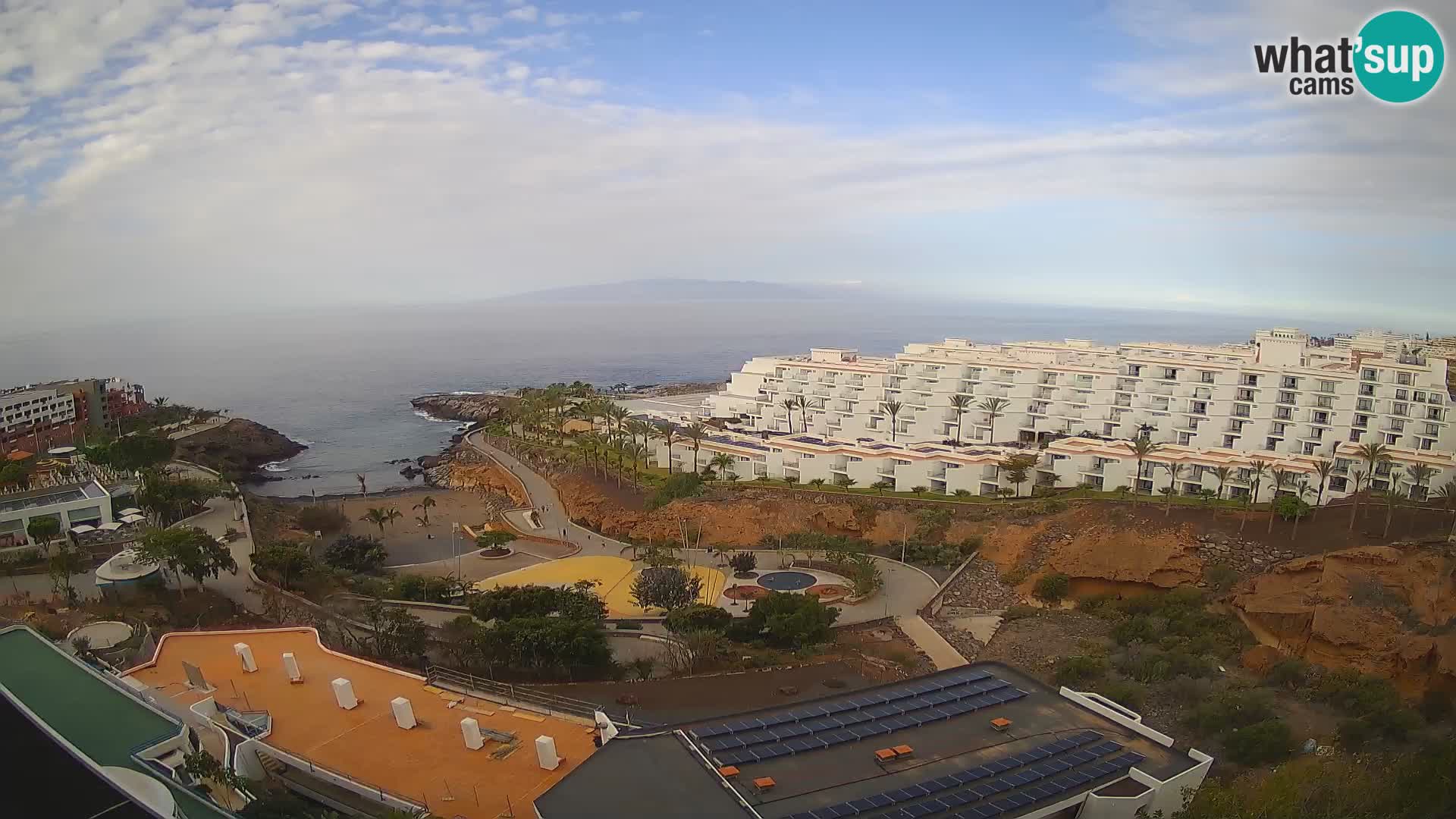 Spletna kamera v živo Las Galgas plaža – Playa Paraiso – otok La Gomera – Costa Adeje – Tenerife