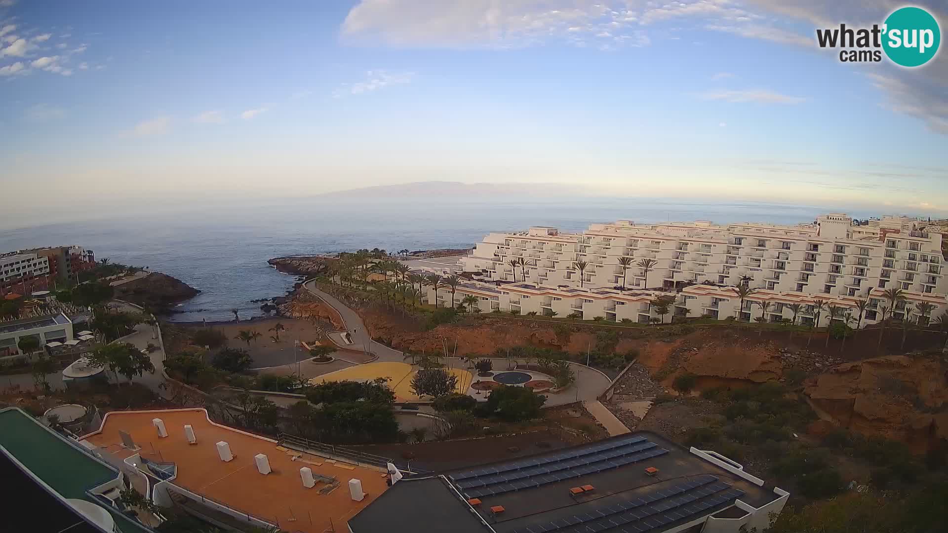 Live webcam Playa de Las Galgas – Playa Paraiso – La Gomera island – Adeje – Tenerife