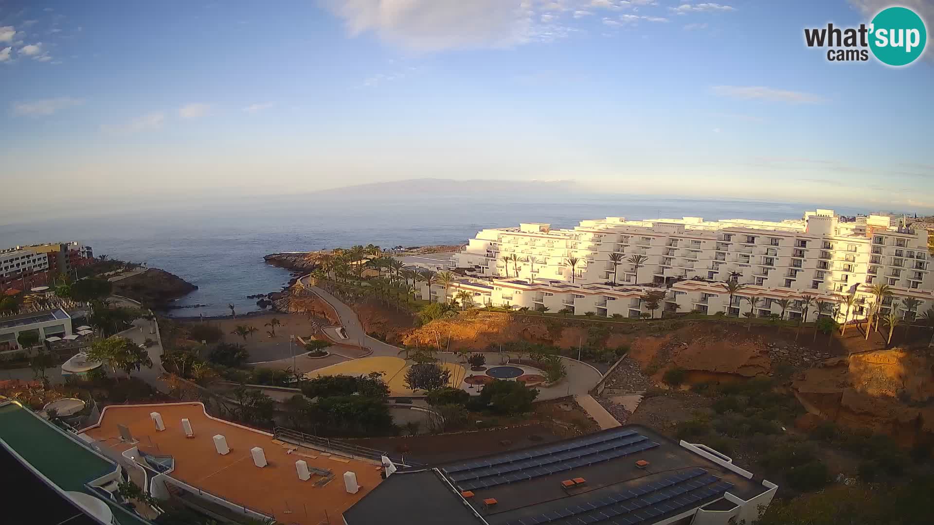 Live webcam Playa de Las Galgas – Playa Paraiso – La Gomera island – Adeje – Tenerife