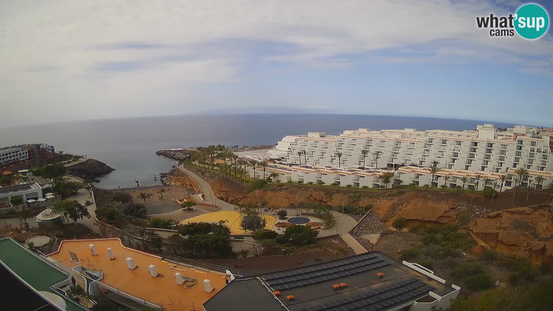 Live webcam Playa de Las Galgas – Playa Paraiso – La Gomera island – Adeje – Tenerife