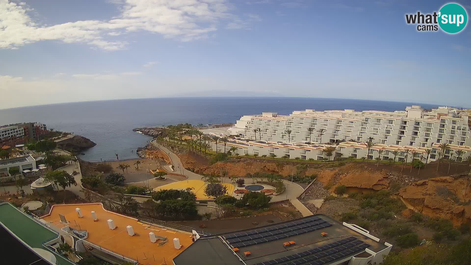 Live webcam Playa de Las Galgas – Playa Paraiso – La Gomera island – Adeje – Tenerife
