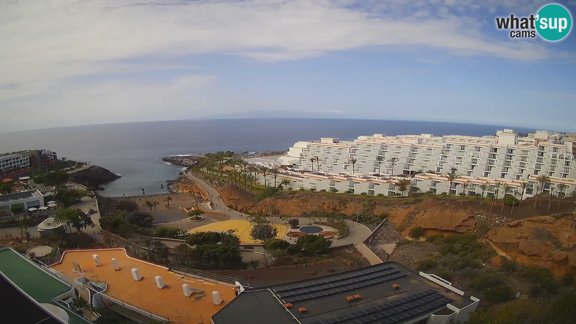 Live webcam Playa de Las Galgas – Playa Paraiso – La Gomera island – Adeje – Tenerife