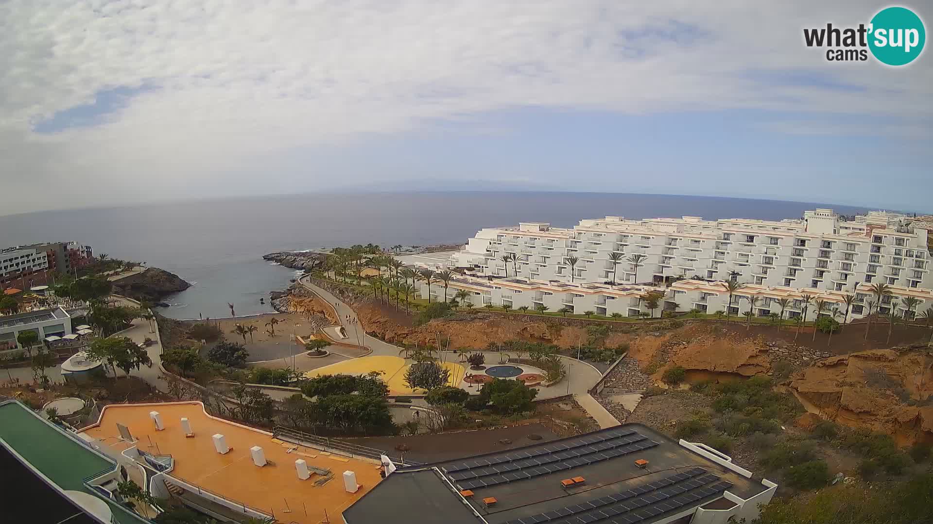 Live webcam Playa de Las Galgas – Playa Paraiso – La Gomera island – Adeje – Tenerife