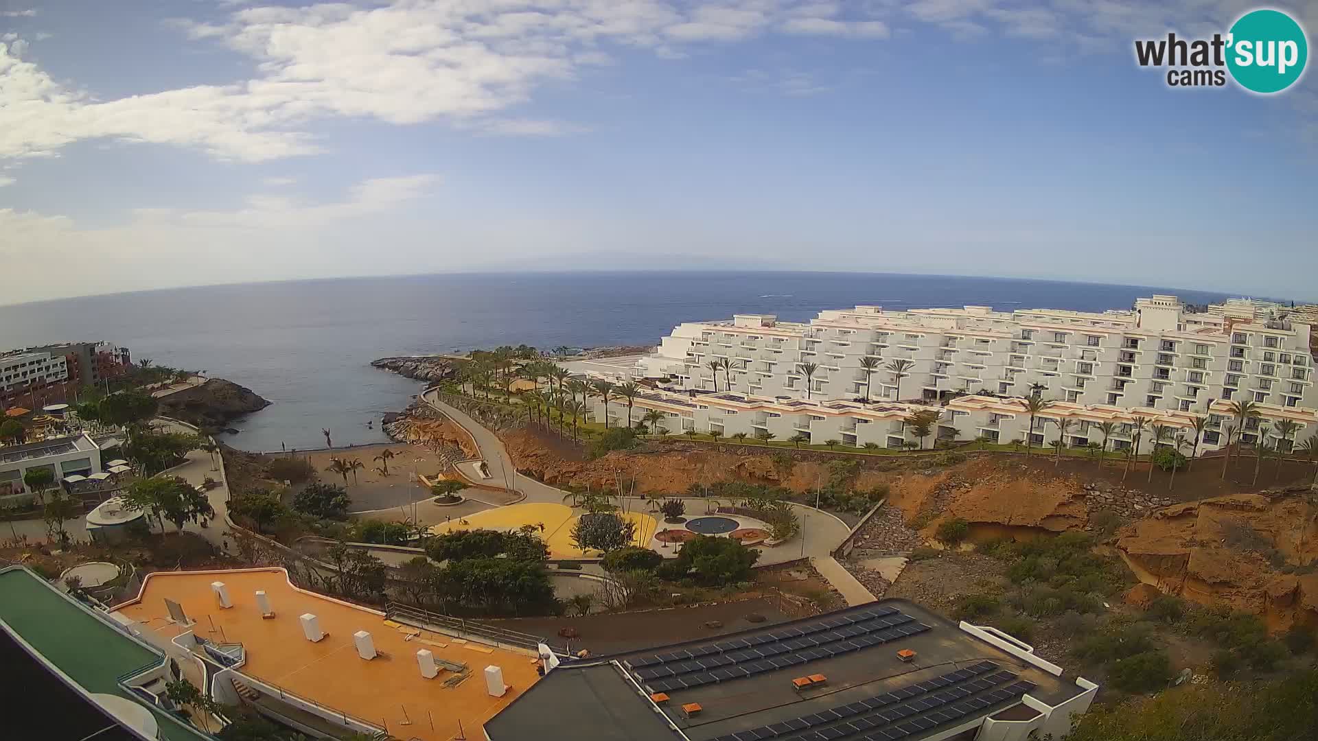 Spletna kamera v živo Las Galgas plaža – Playa Paraiso – otok La Gomera – Costa Adeje – Tenerife