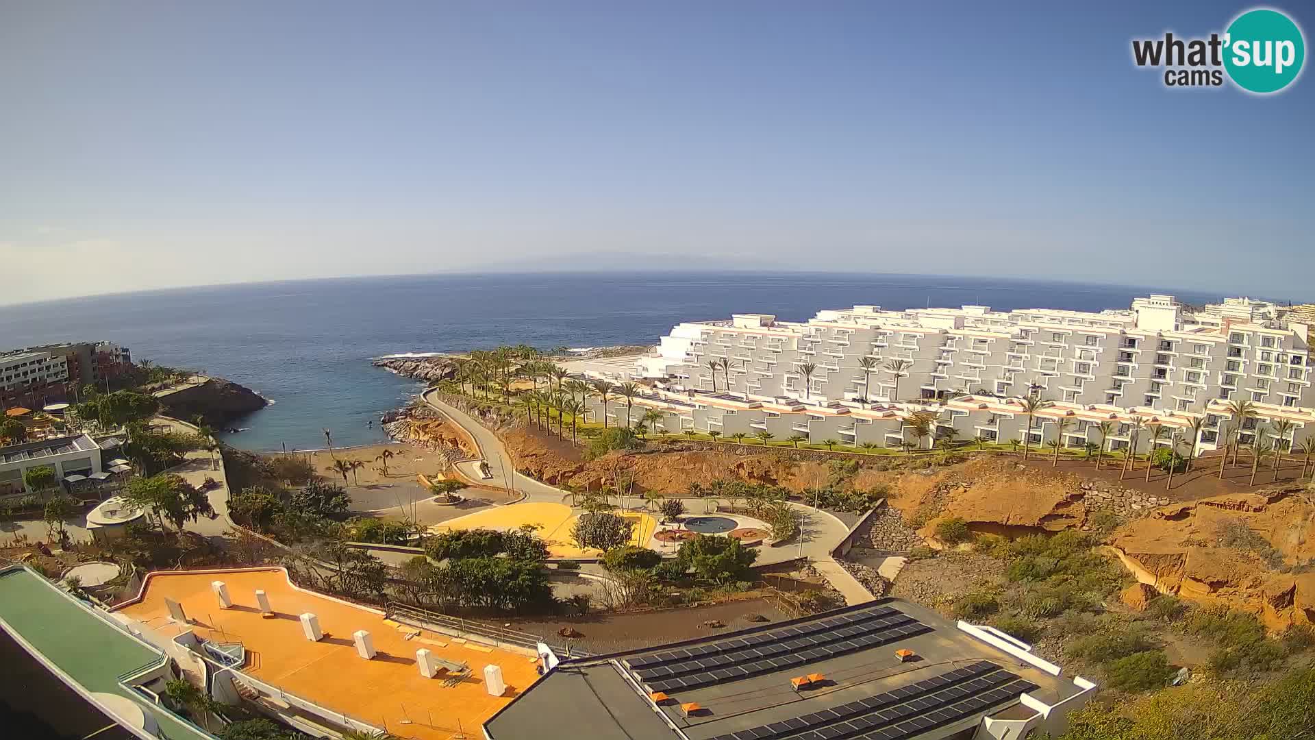 Live webcam Playa de Las Galgas – Playa Paraiso – La Gomera island – Adeje – Tenerife