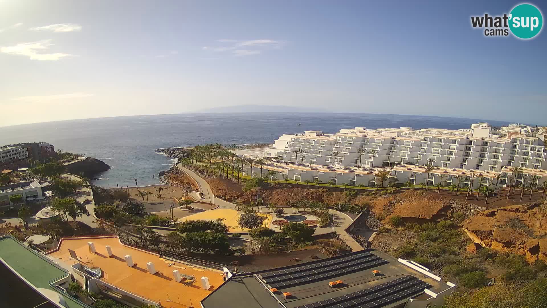 Live webcam Playa de Las Galgas – Playa Paraiso – La Gomera island – Adeje – Tenerife